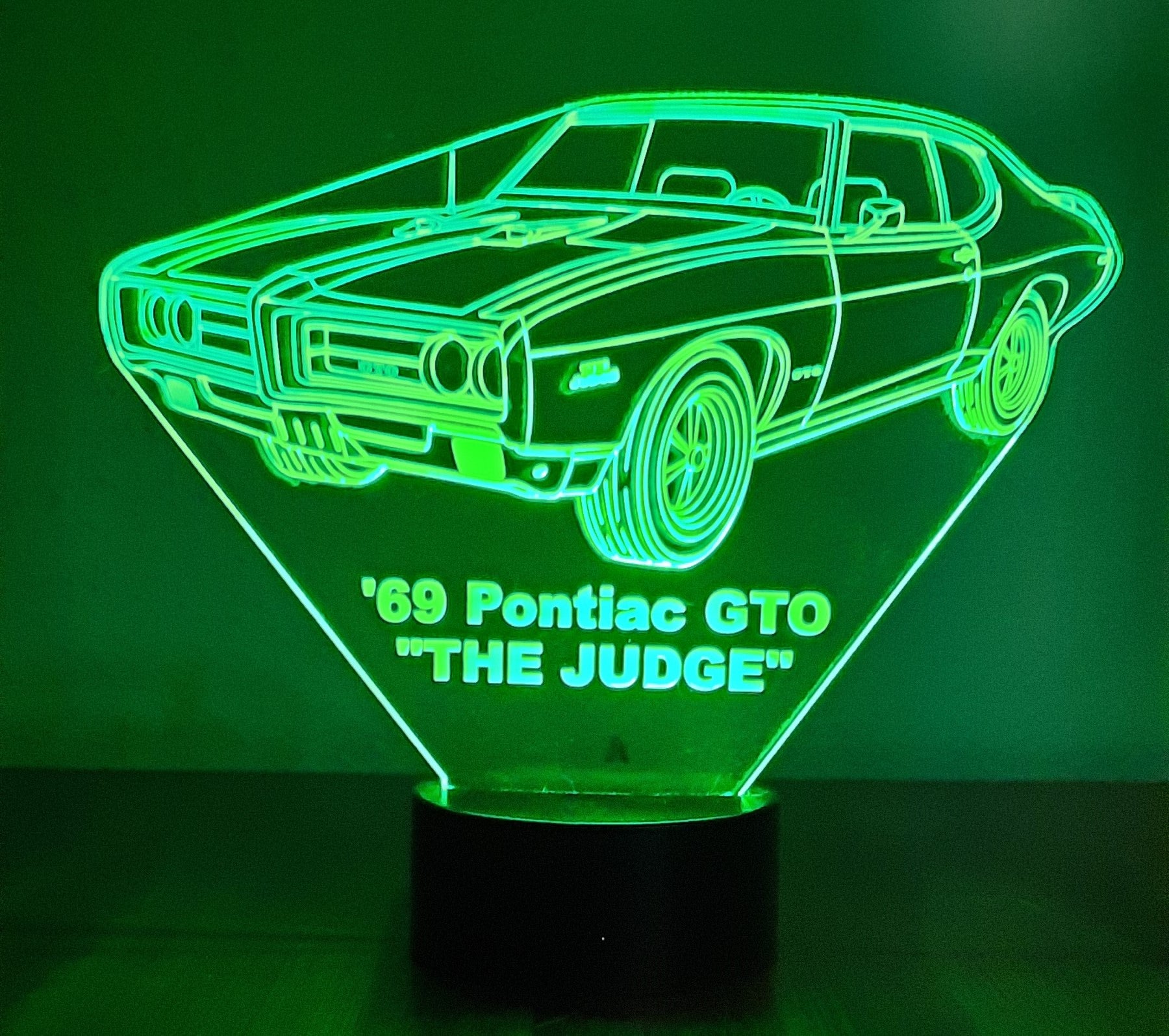 Awesome "1969 Pontiac GTO 'The Judge'" 3D LED Lamp (1292) - Free Shipping