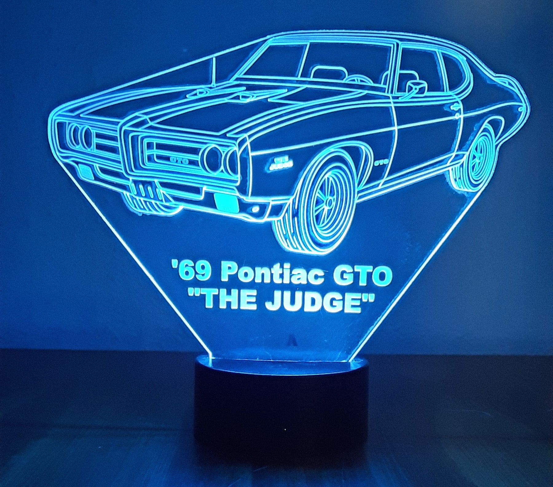 Awesome "1969 Pontiac GTO 'The Judge'" 3D LED Lamp (1292) - Free Shipping