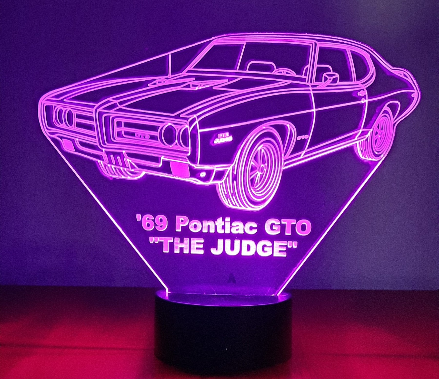 Awesome "1969 Pontiac GTO 'The Judge'" 3D LED Lamp (1292) - Free Shipping