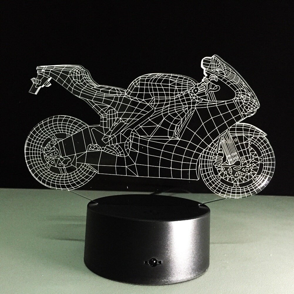 Awesome "Motorcycle" 3D LED Lamp (2122) - FREE SHIPPING!