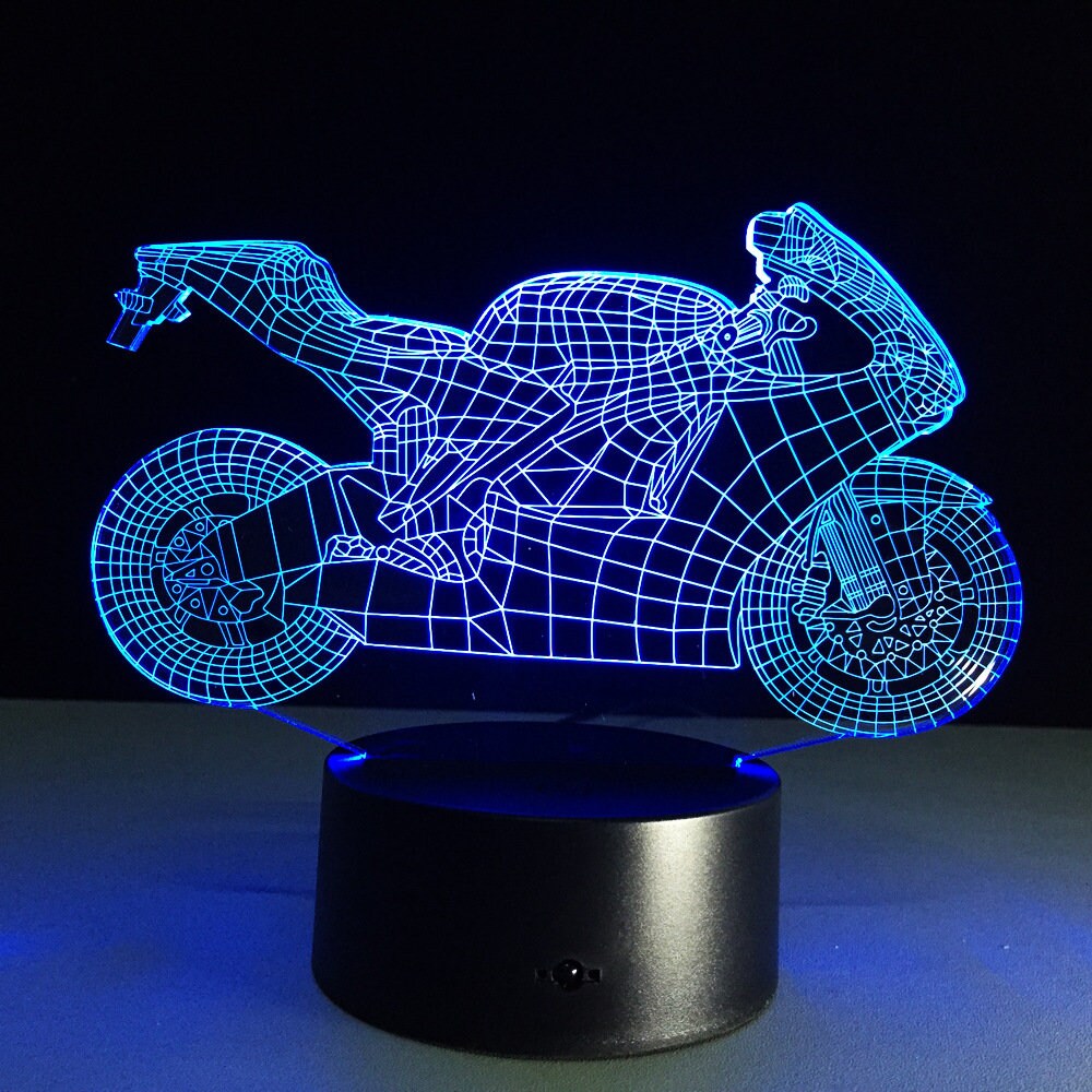 Awesome "Motorcycle" 3D LED Lamp (2122) - FREE SHIPPING!