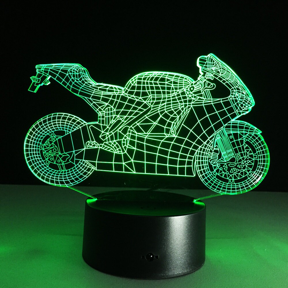 Awesome "Motorcycle" 3D LED Lamp (2122) - FREE SHIPPING!