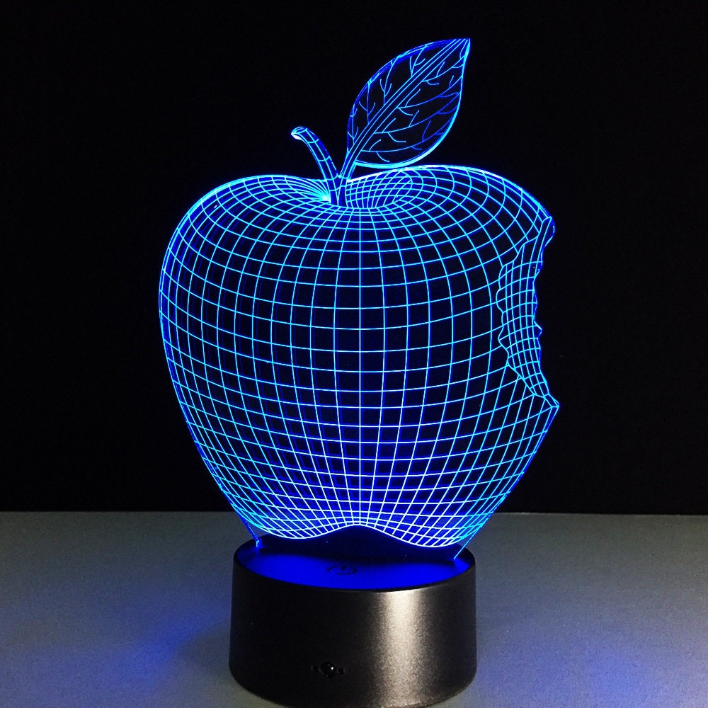 Awesome "Teacher's Apple" 3D LED Lamp (2161) - FREE Shipping!