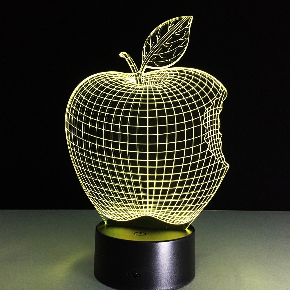 Awesome "Teacher's Apple" 3D LED Lamp (2161) - FREE Shipping!