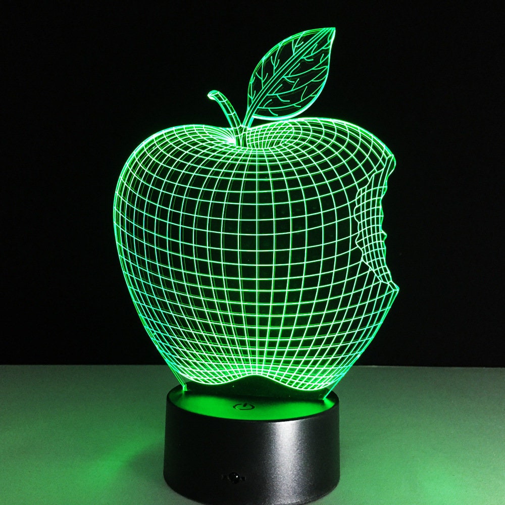 Awesome "Teacher's Apple" 3D LED Lamp (2161) - FREE Shipping!