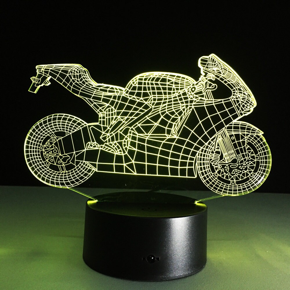 Awesome "Motorcycle" 3D LED Lamp (2122) - FREE SHIPPING!