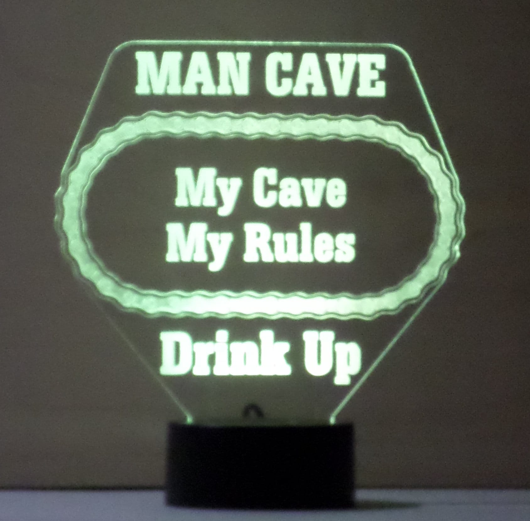 Awesome "MAN CAVE - Drink Up" 3D LED Lamp (1095) - Free Shipping!