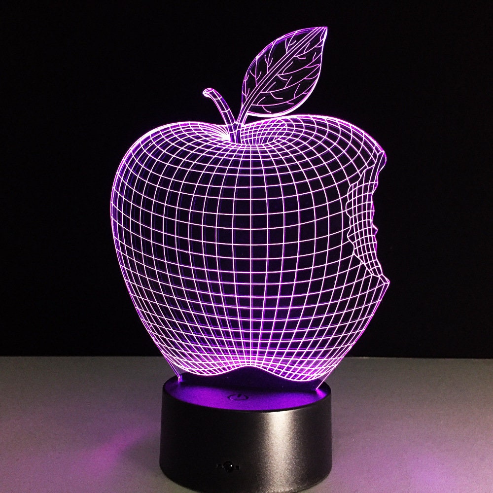 Awesome "Teacher's Apple" 3D LED Lamp (2161) - FREE Shipping!