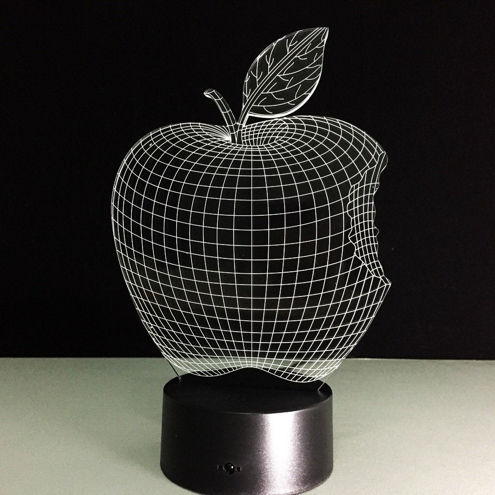 Awesome "Teacher's Apple" 3D LED Lamp (2161) - FREE Shipping!