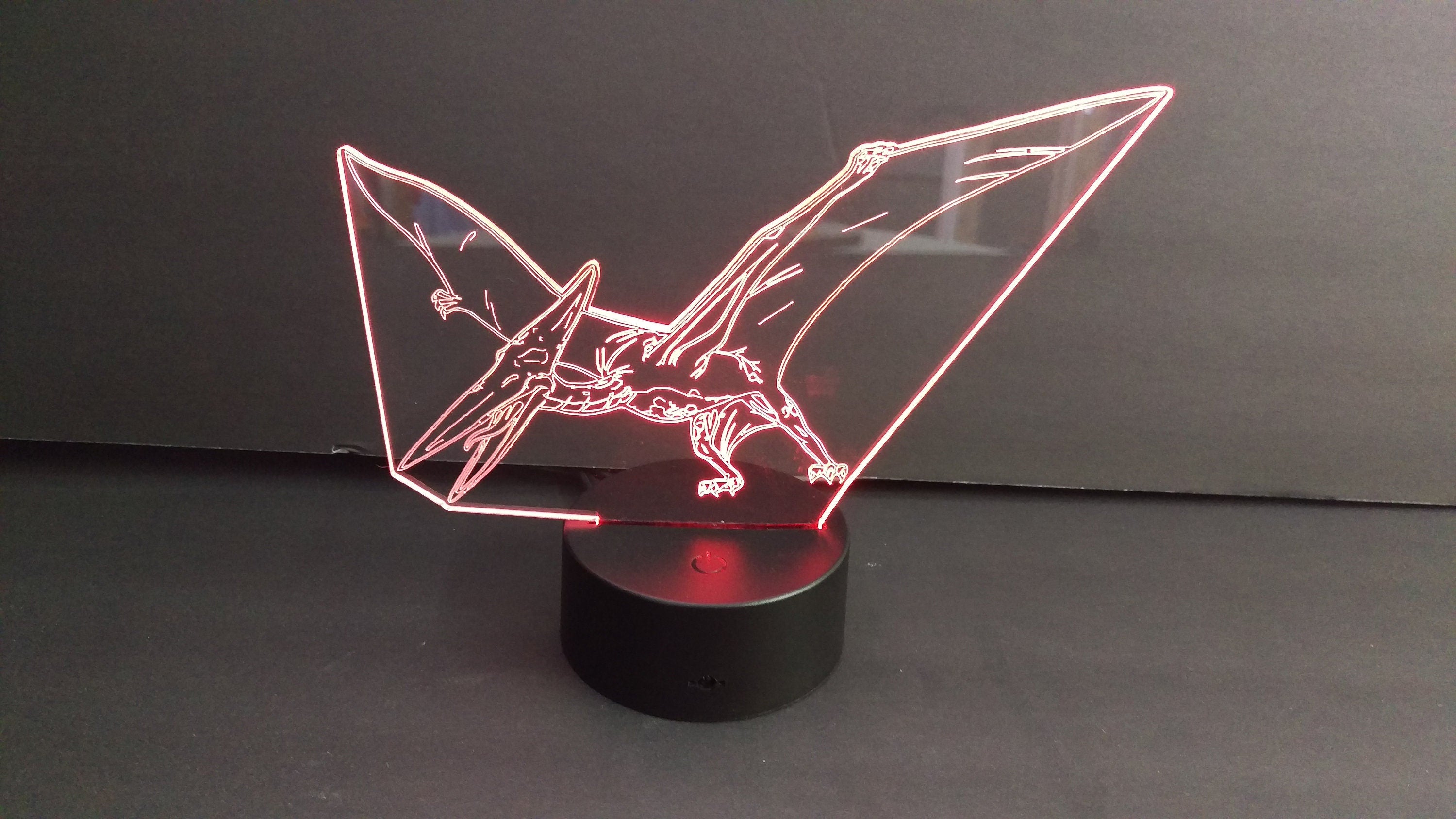 Awesome 3D "Pterodactyl Dinosaur" LED Lamp (1103) - FREE Shipping!