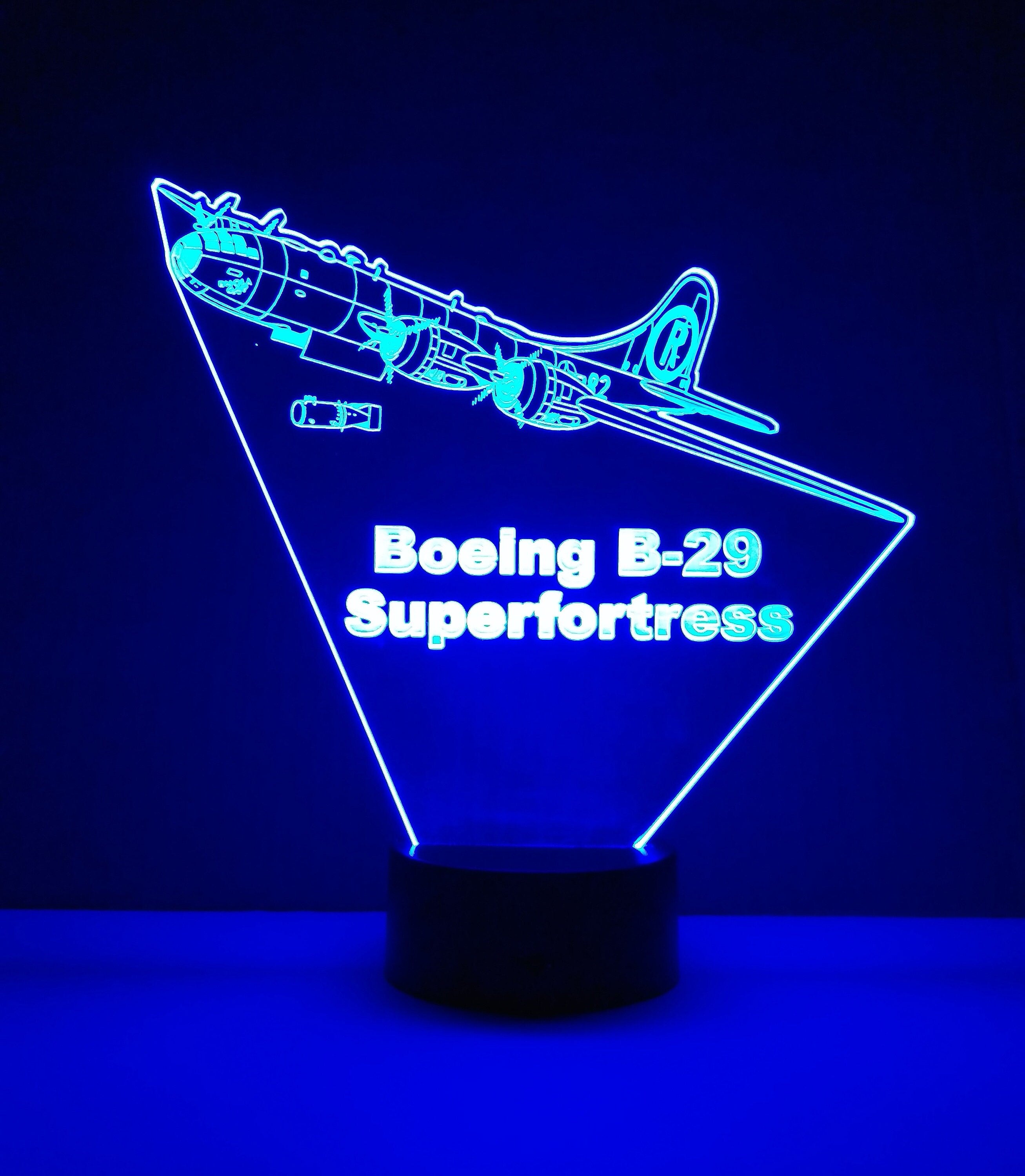 Awesome "Boeing B-29 Superfortress" LED 3D lamp (1116) - FREE SHIPPING!