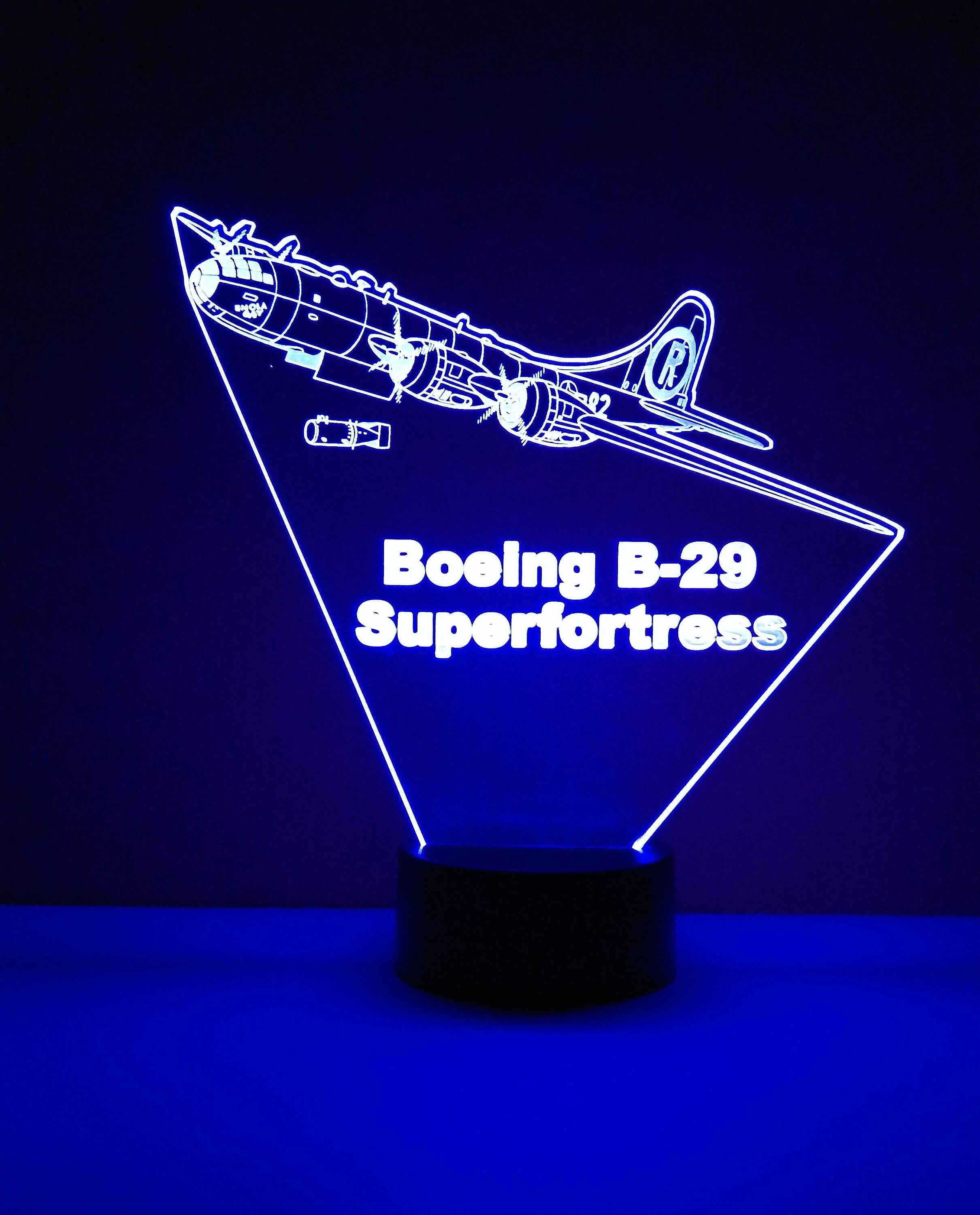 Awesome "Boeing B-29 Superfortress" LED 3D lamp (1116) - FREE SHIPPING!