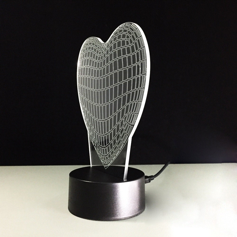 Awesome "Heart" 3D LED Lamp (2300) - FREE SHIPPING!