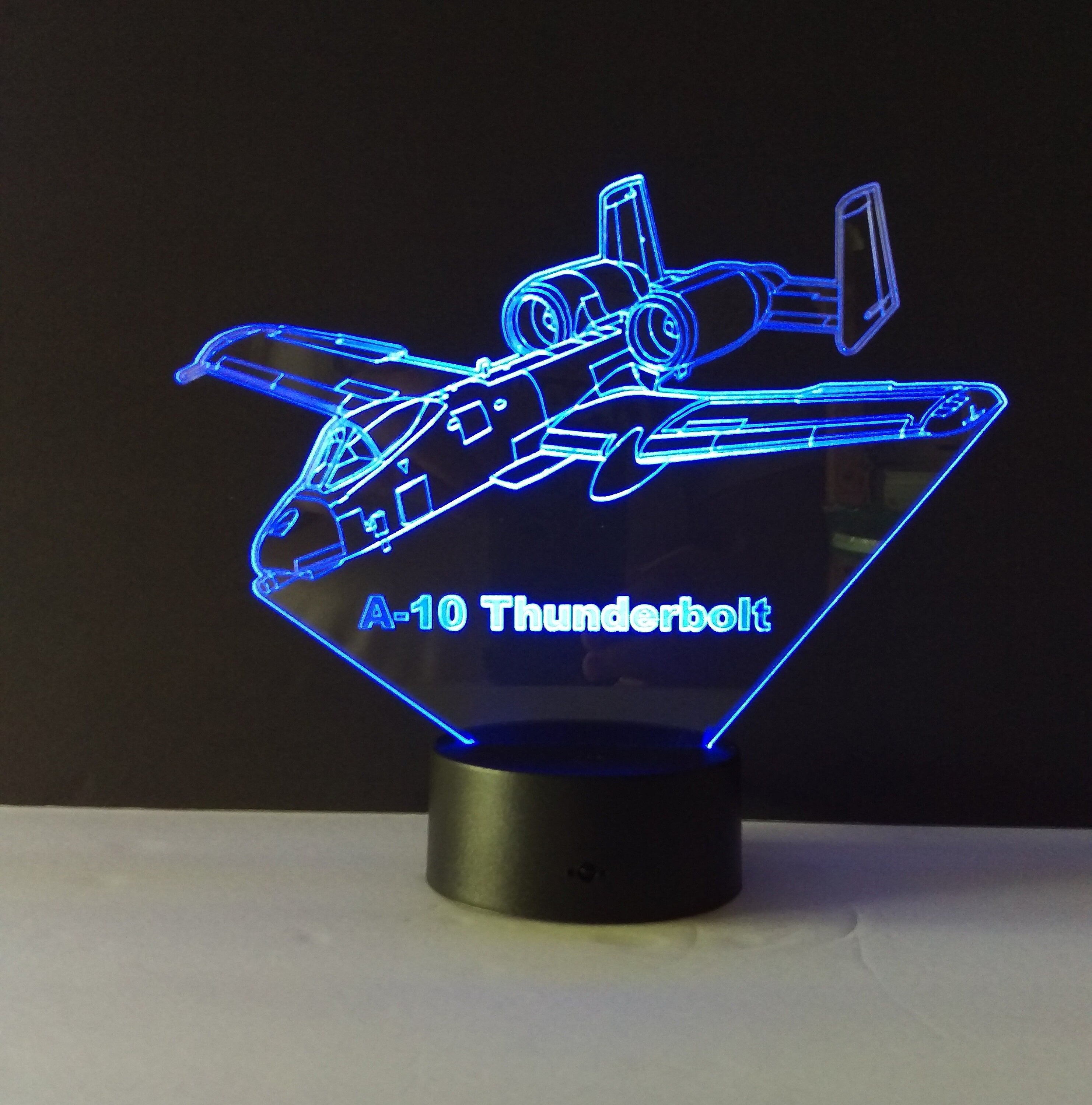 Awesome "A-10 Thunderbolt" 3D LED Lamp (1135)