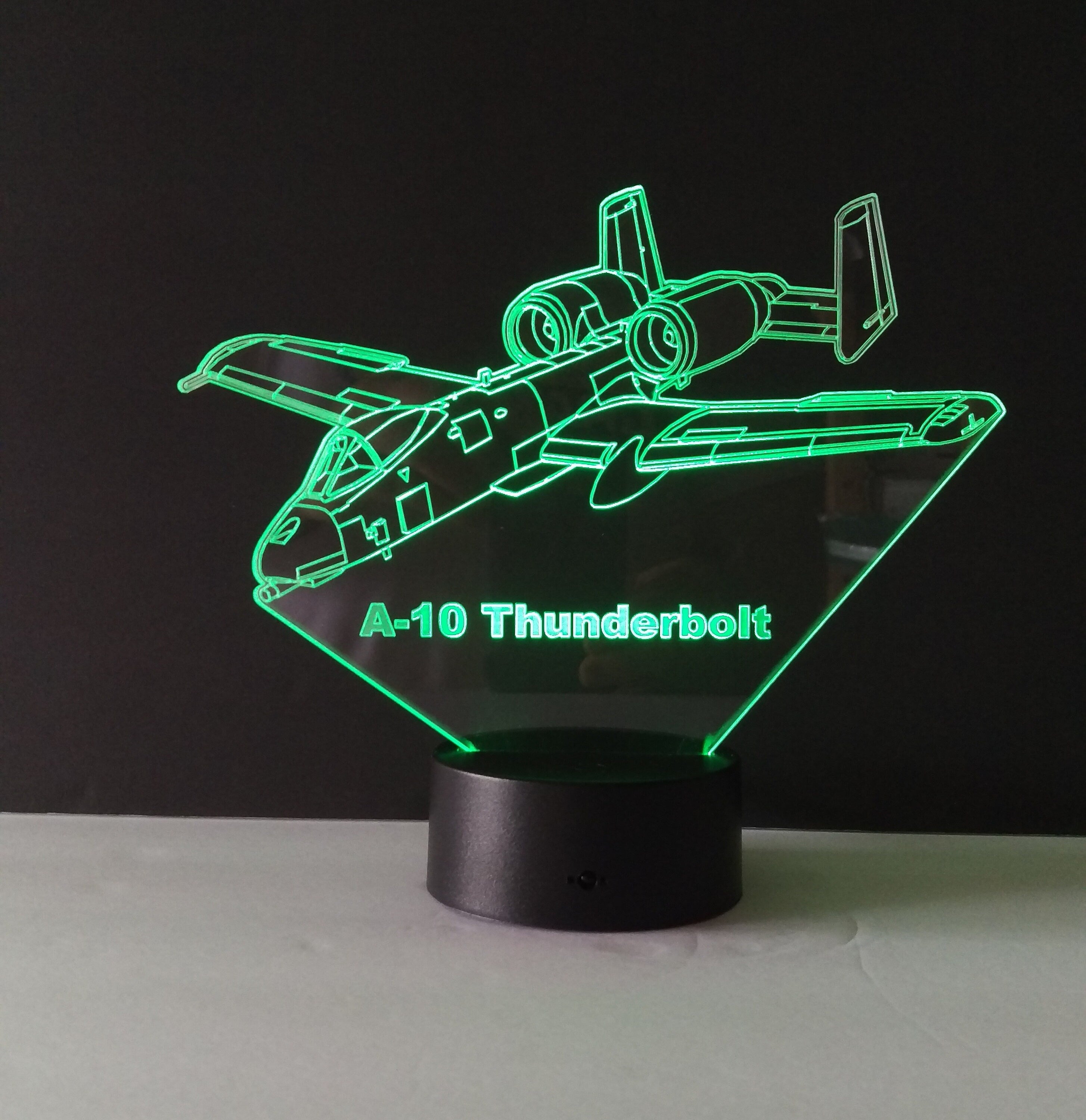 Awesome "A-10 Thunderbolt" 3D LED Lamp (1135)