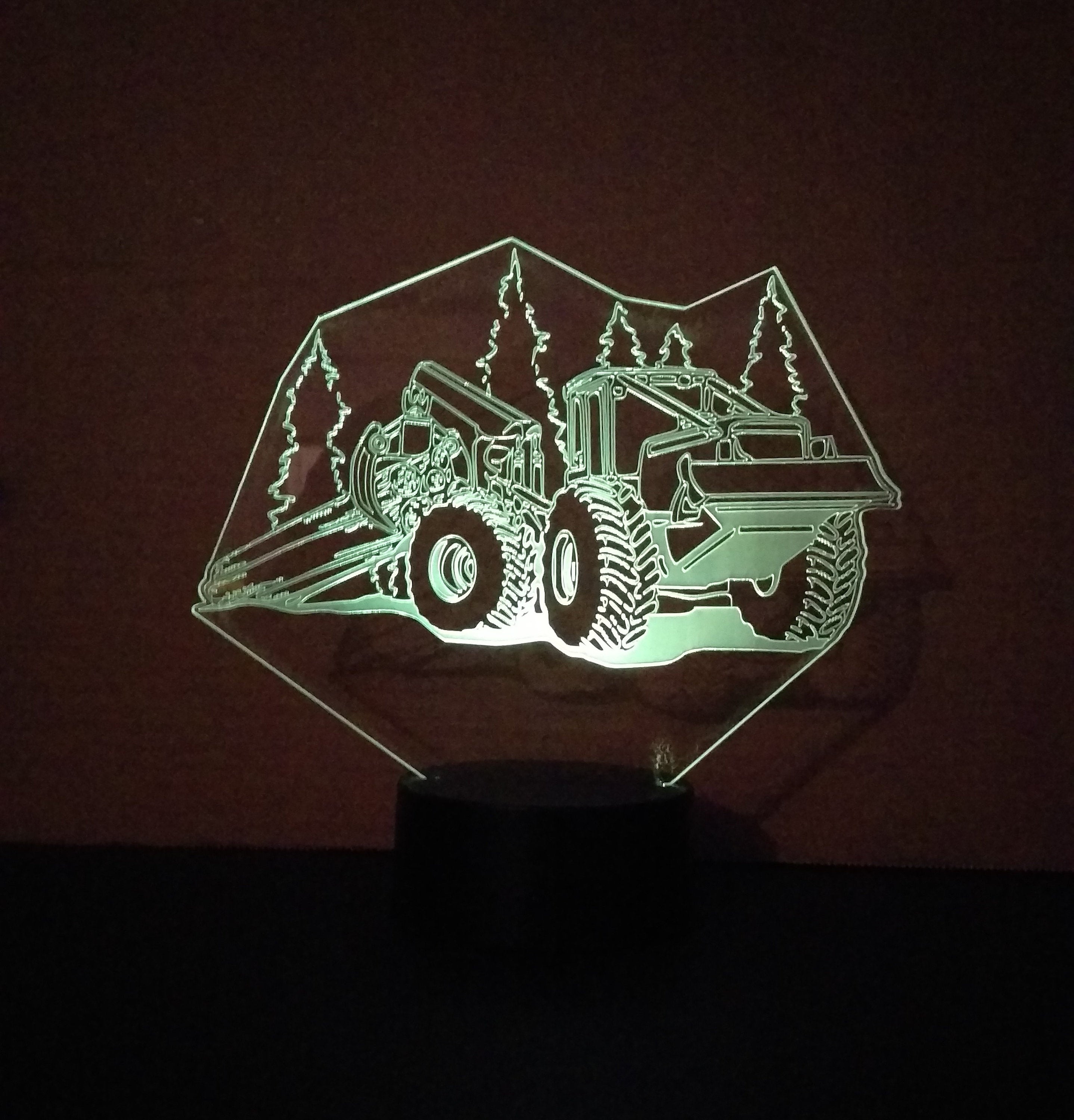 Awesome "Skidder" Customizable 3-D LED Lamp (1161) - FREE SHIPPING!