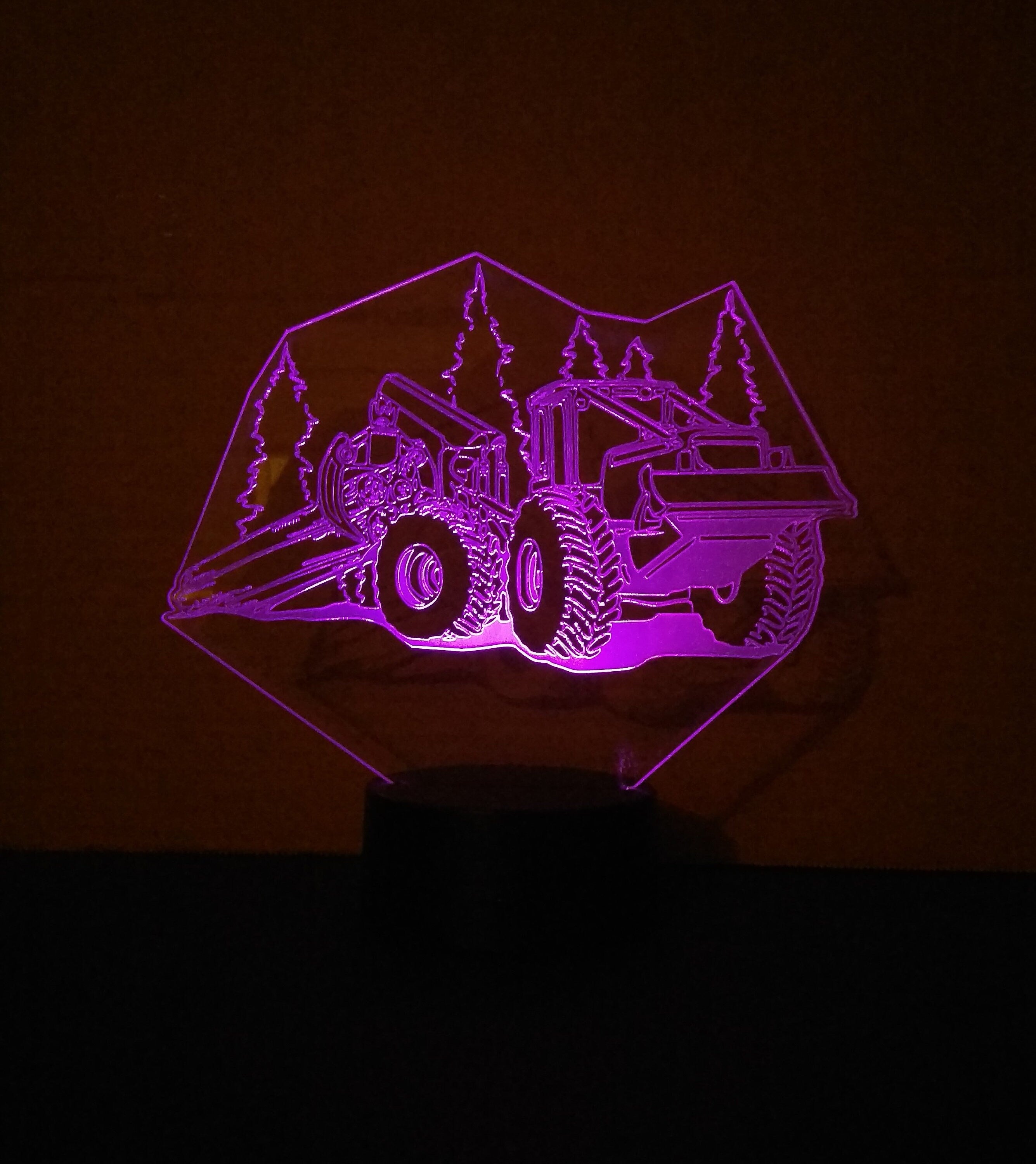 Awesome "Skidder" Customizable 3-D LED Lamp (1161) - FREE SHIPPING!