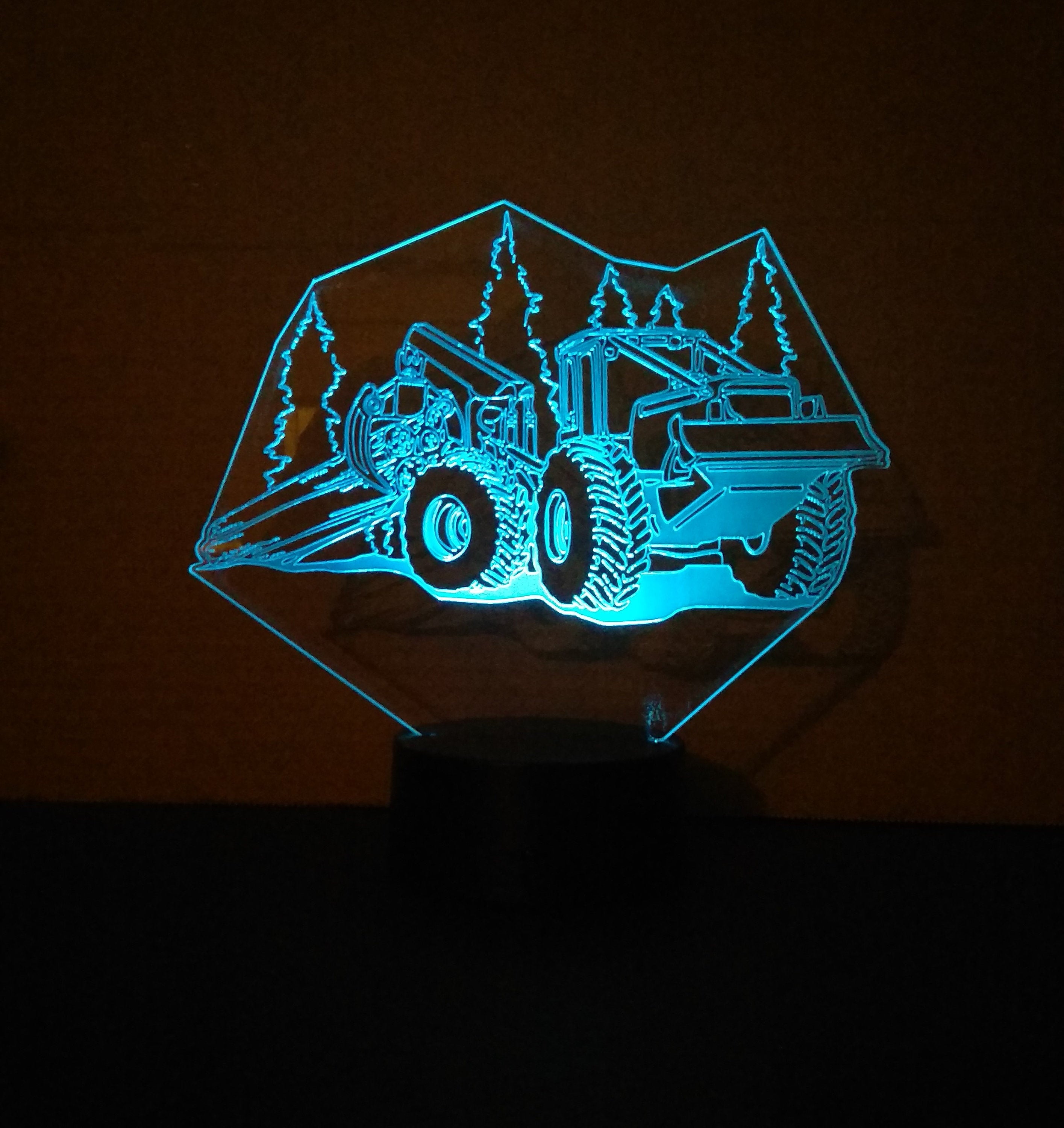 Awesome "Skidder" Customizable 3-D LED Lamp (1161) - FREE SHIPPING!