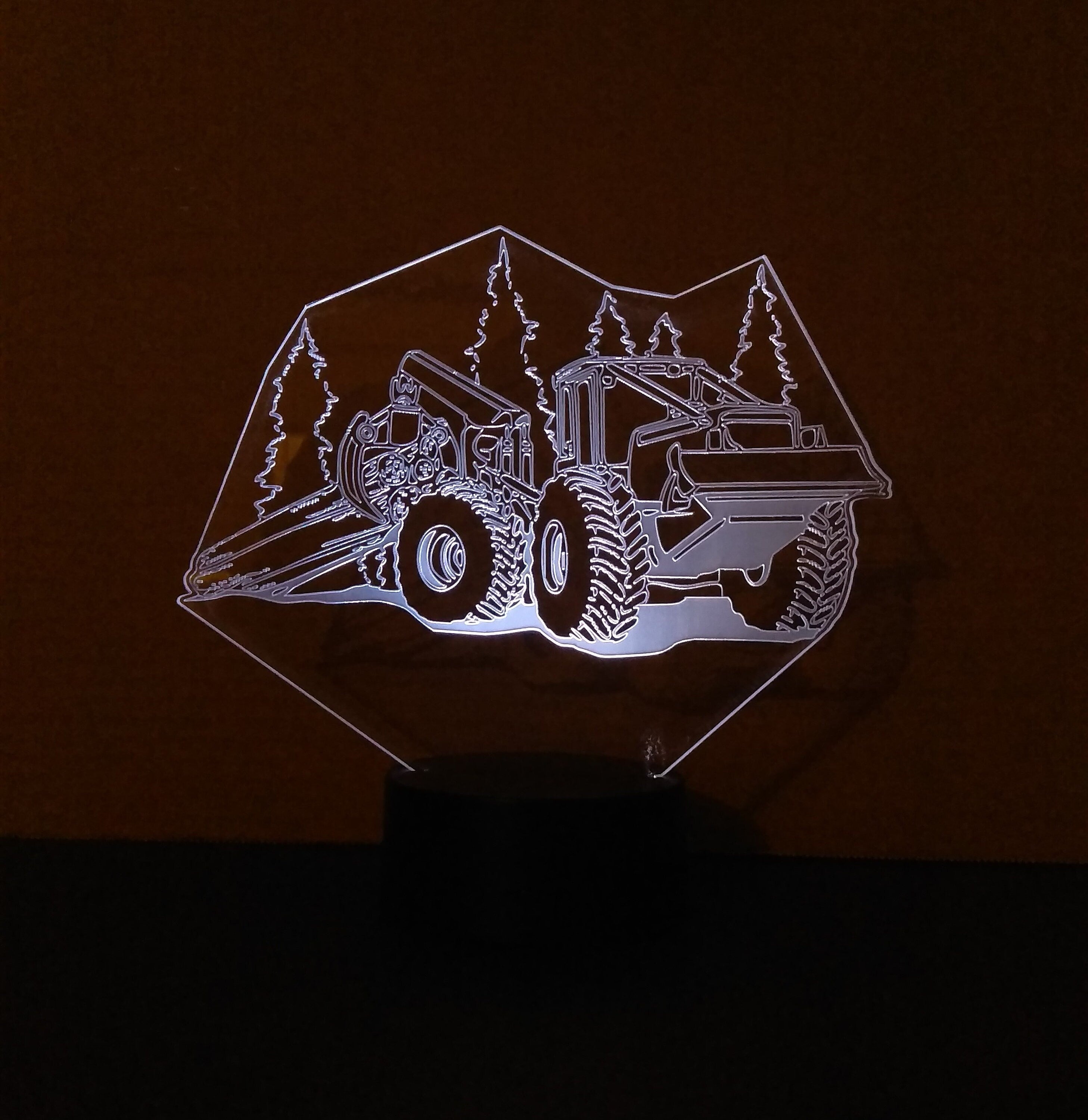 Awesome "Skidder" Customizable 3-D LED Lamp (1161) - FREE SHIPPING!