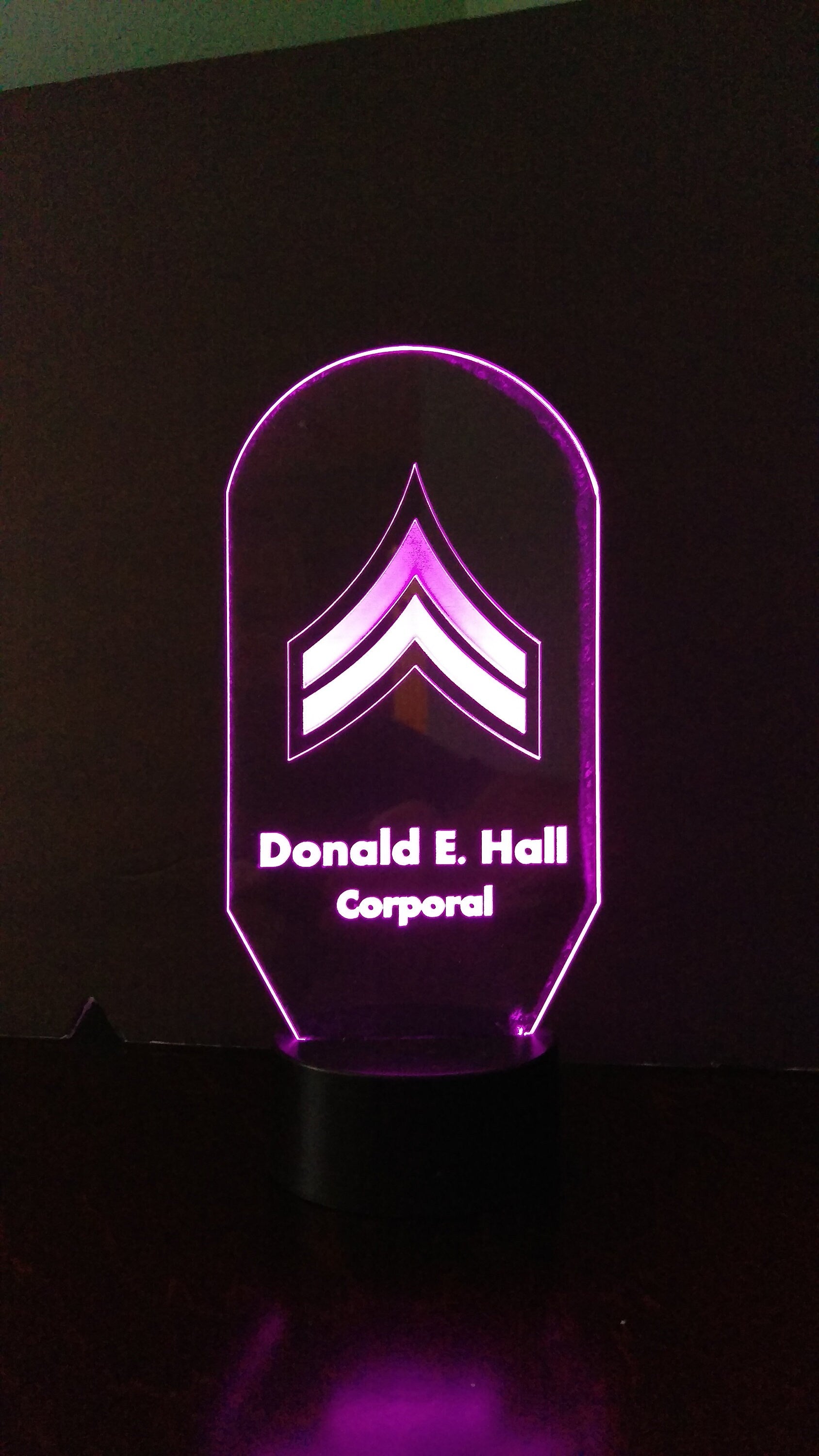 Awesome 'USA Army Enlisted Ranks" LED Lamps - Free Shipping!