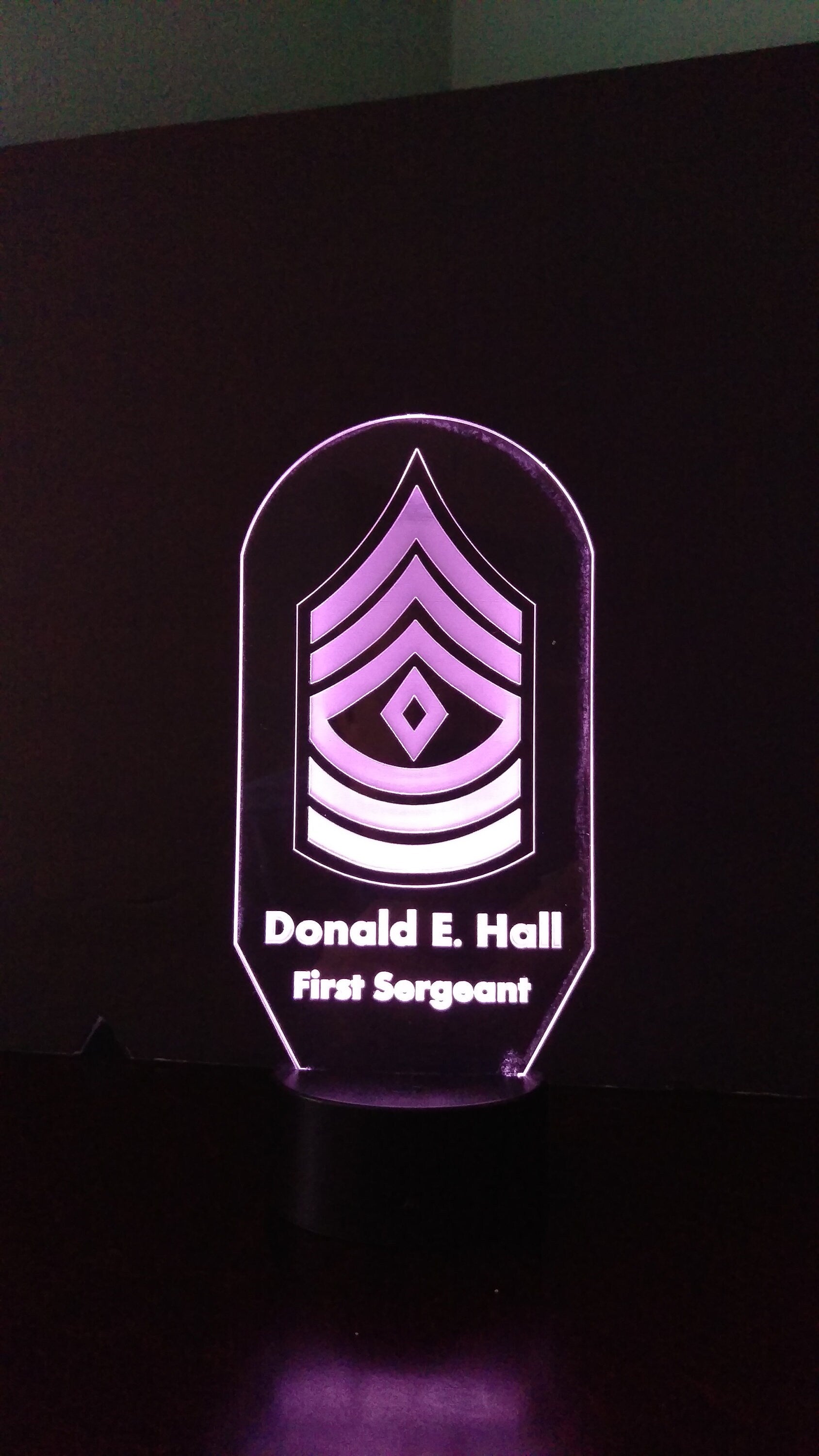 Awesome 'USA Army Enlisted Ranks" LED Lamps - Free Shipping!