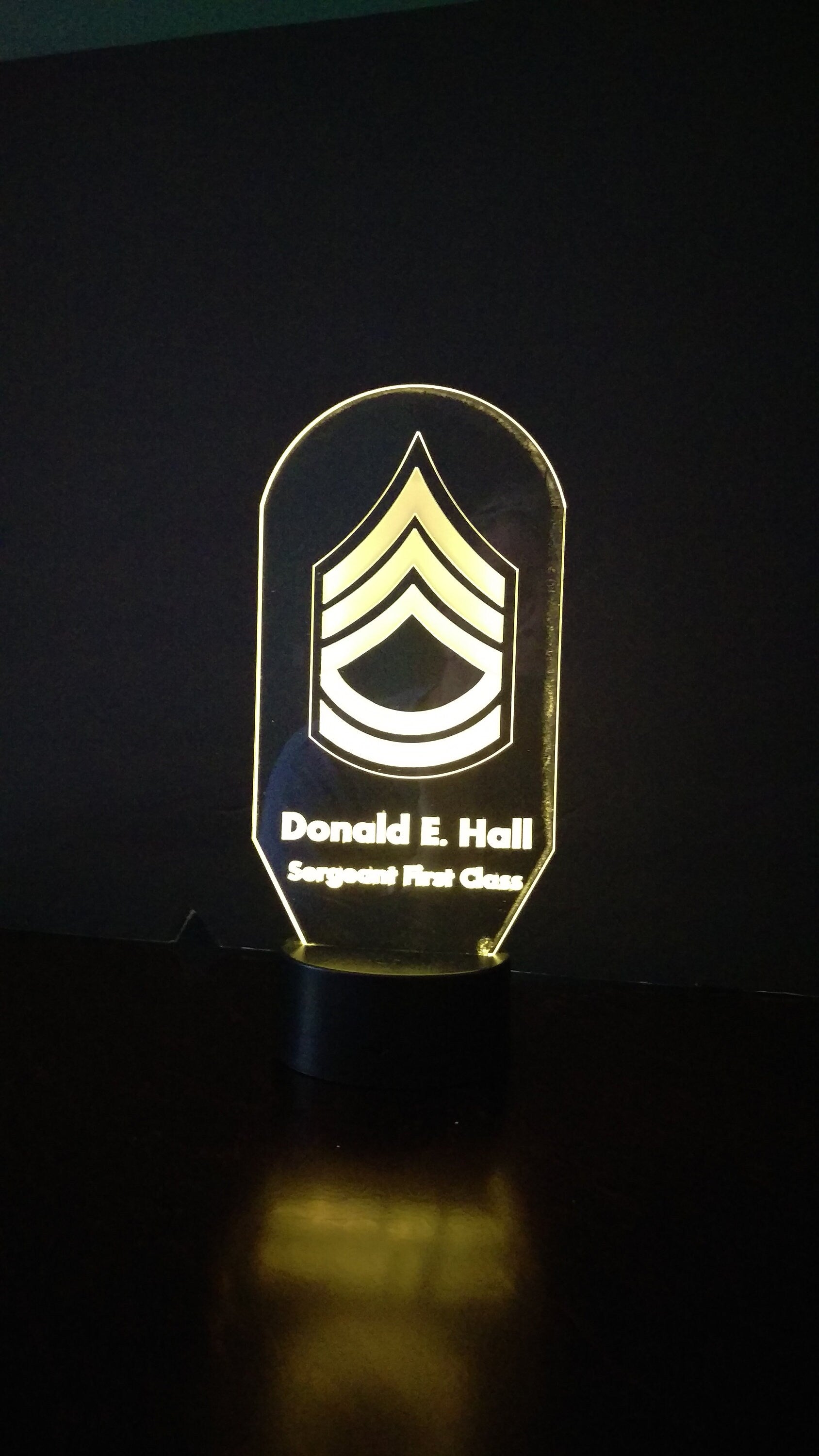 Awesome 'USA Army Enlisted Ranks" LED Lamps - Free Shipping!