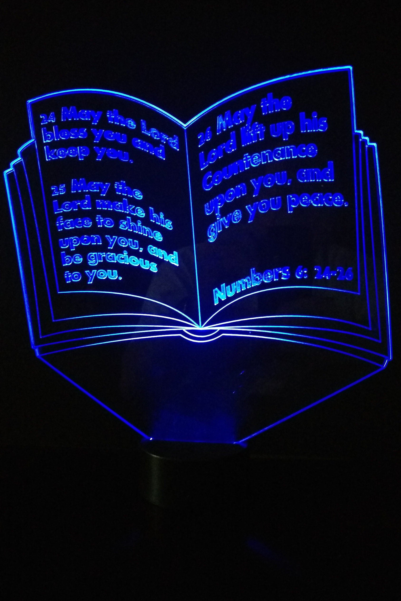 Awesome "May the Lord Bless You" 3D LED Lamp (1214) - FREE SHIPPING!