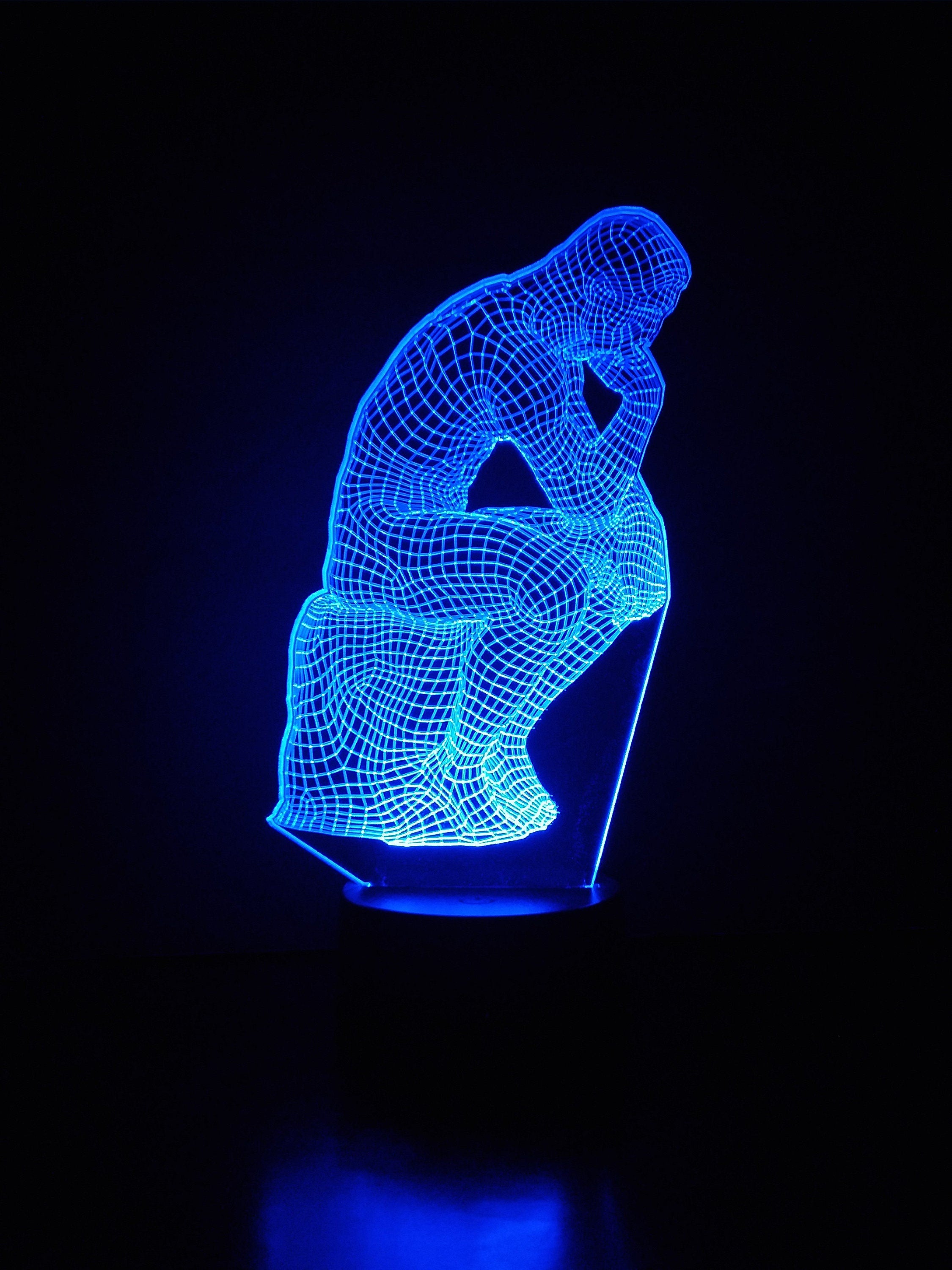 Awesome "The Thinker" 3D LED Lamp (1213) - FREE SHIPPING!