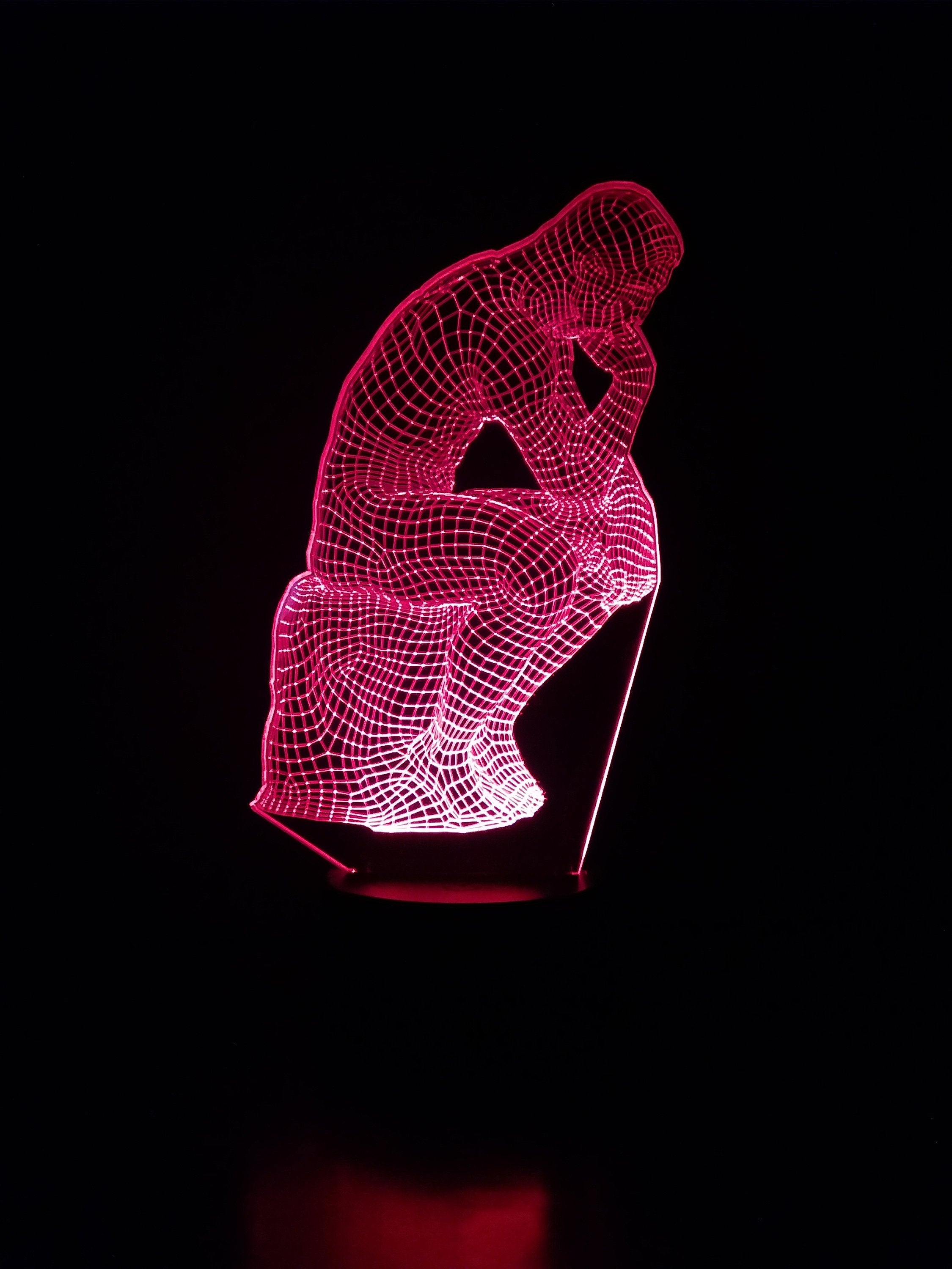 Awesome "The Thinker" 3D LED Lamp (1213) - FREE SHIPPING!