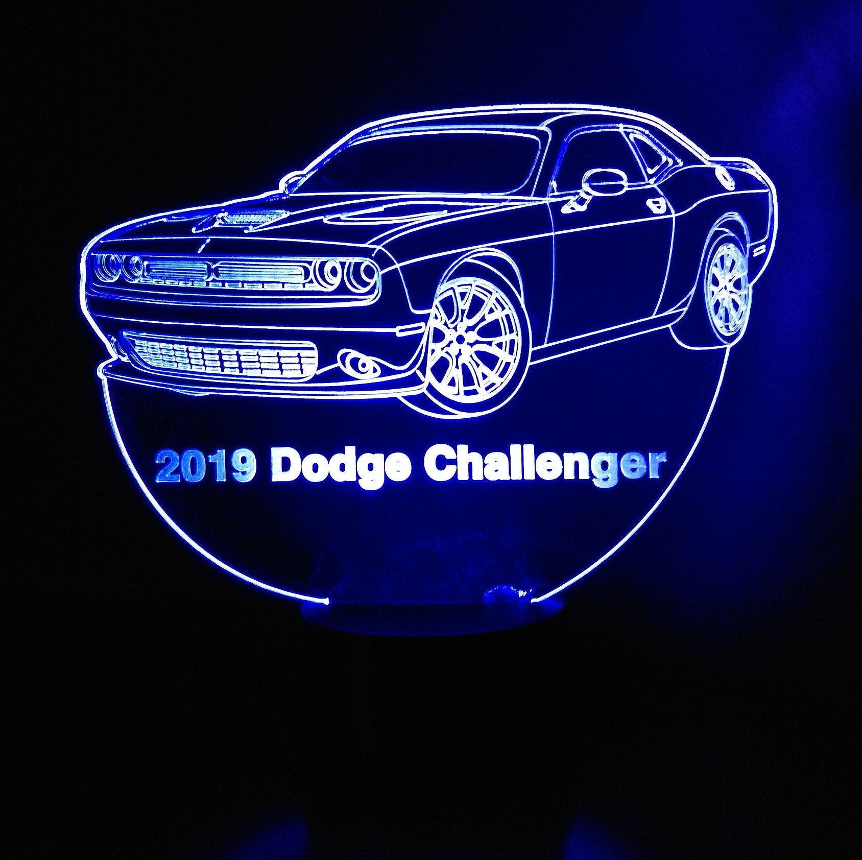 Awesome "Dodge Challenger" 3D LED Lamp (1208) - FREE Shipping!