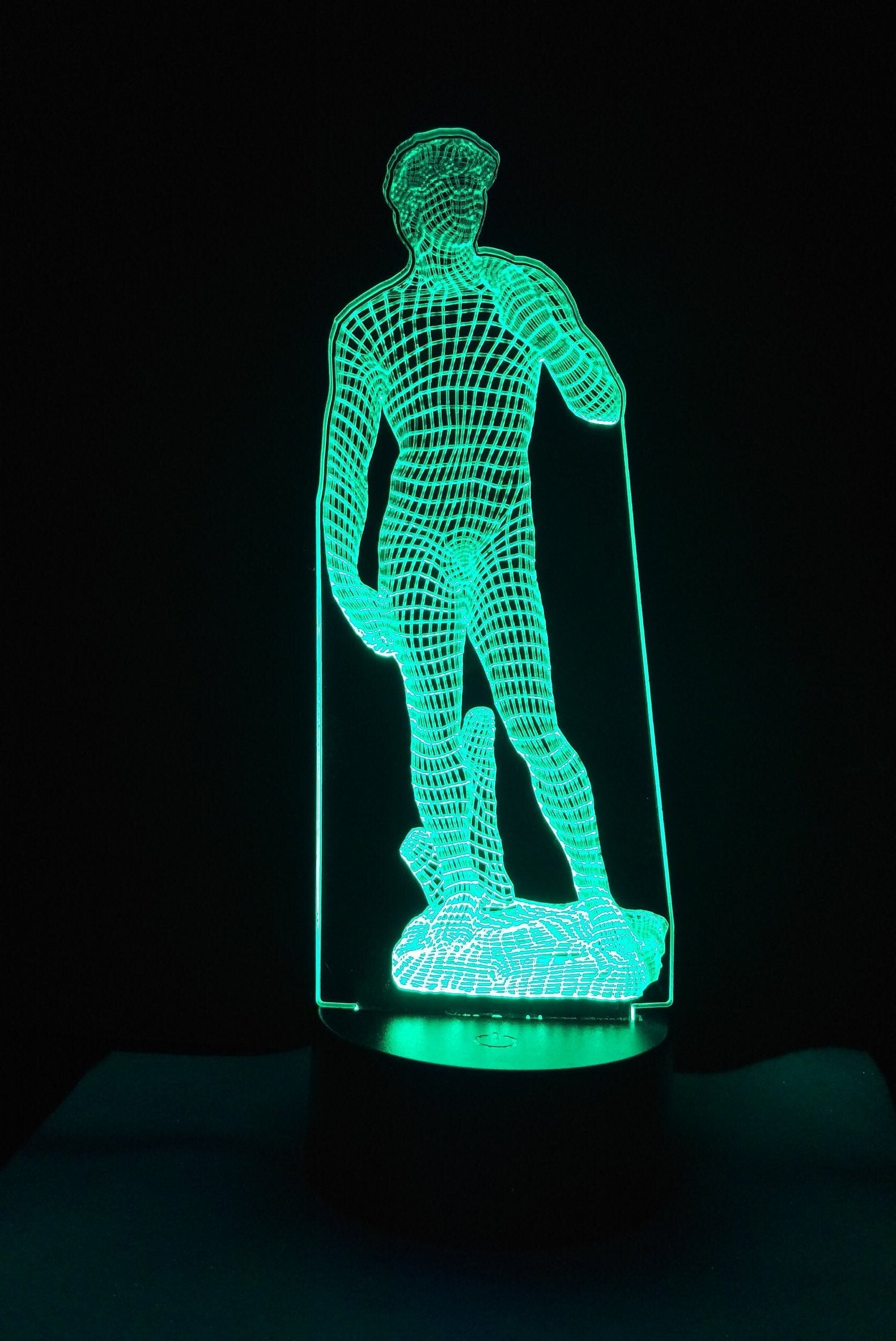 Awesome "David (Michelangelo)" 3D LED Lamp (1179) - FREE SHIPPING!