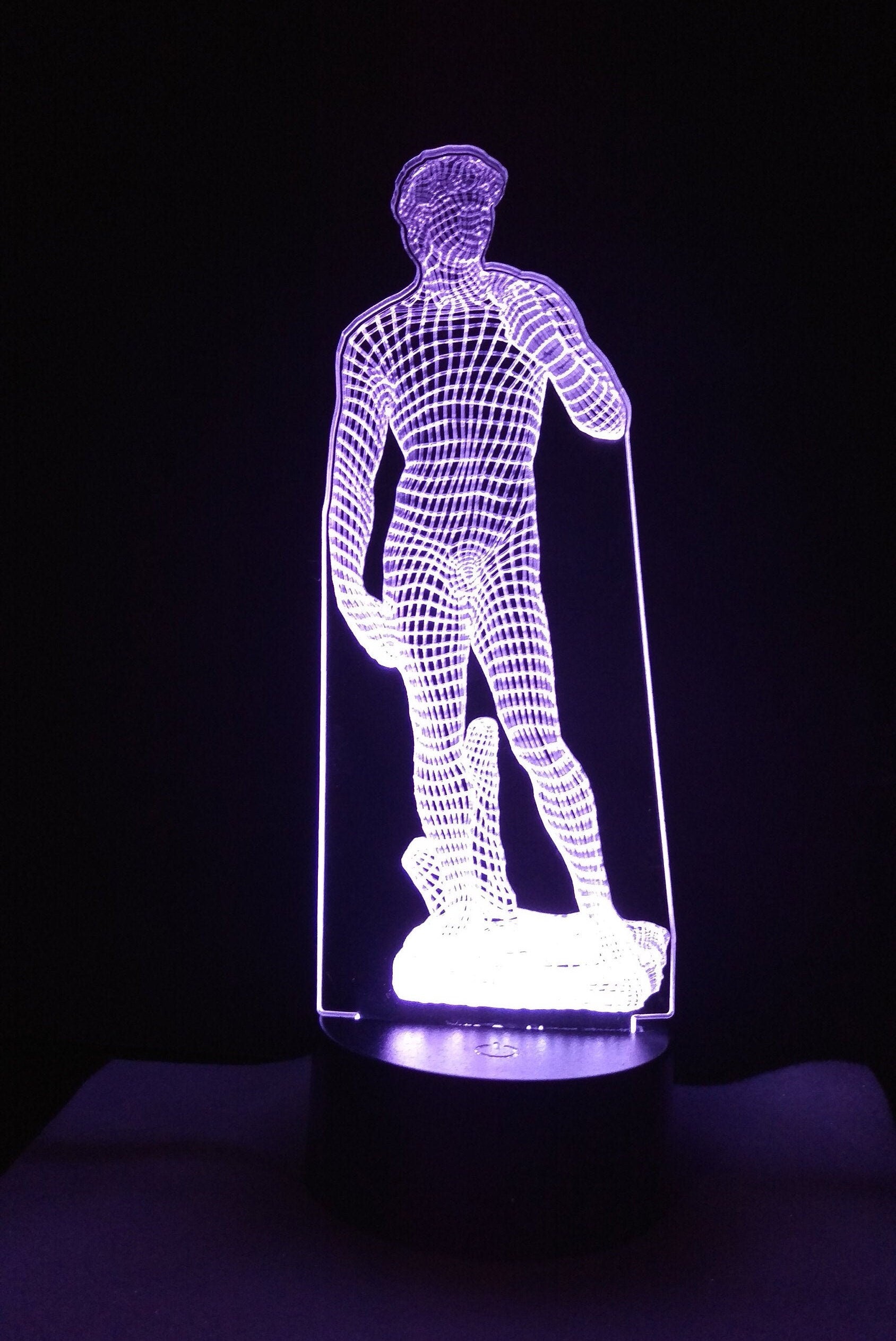 Awesome "David (Michelangelo)" 3D LED Lamp (1179) - FREE SHIPPING!