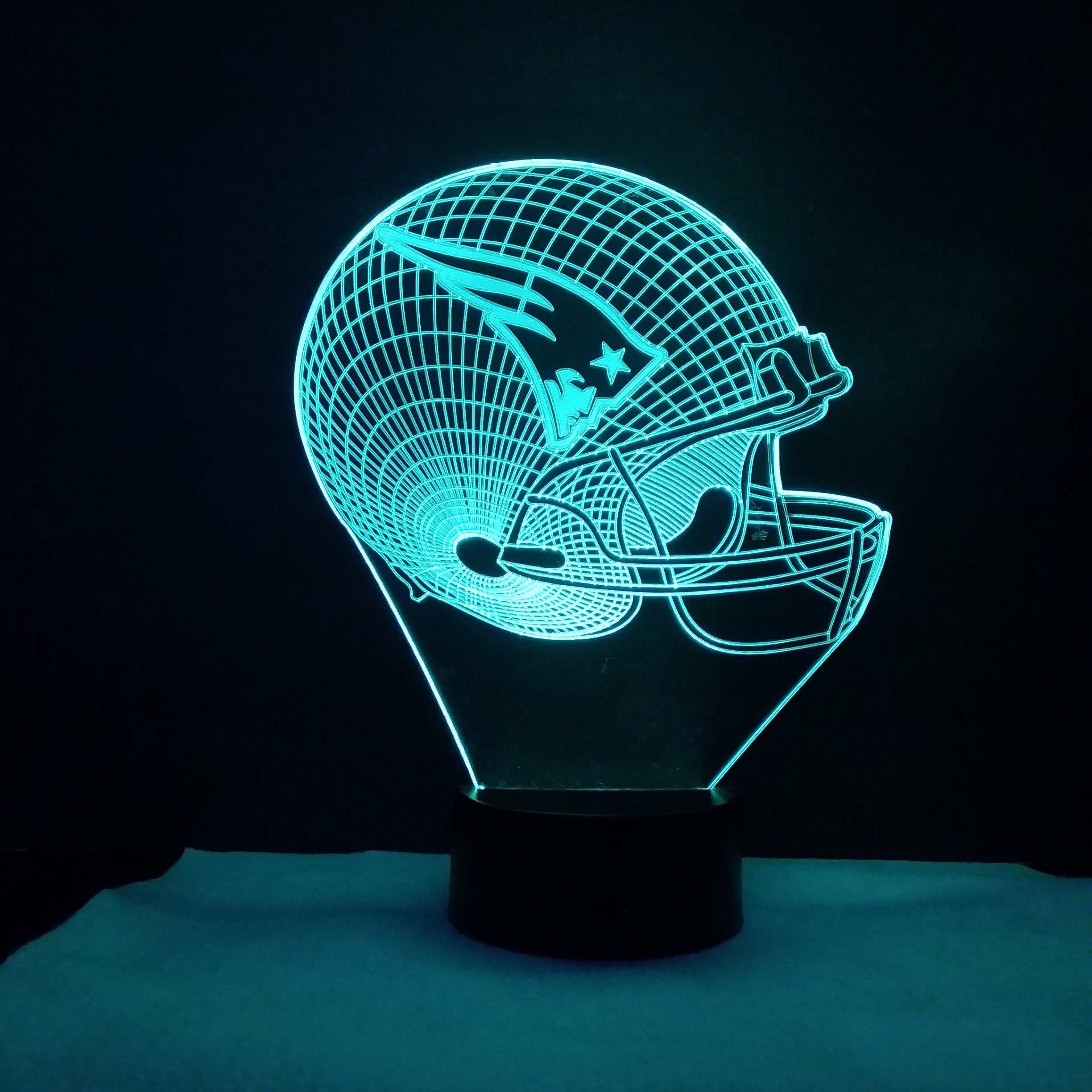 Awesome "New England Football Helmet" 3D LED Lamp (2425) - FREE SHIPPING!