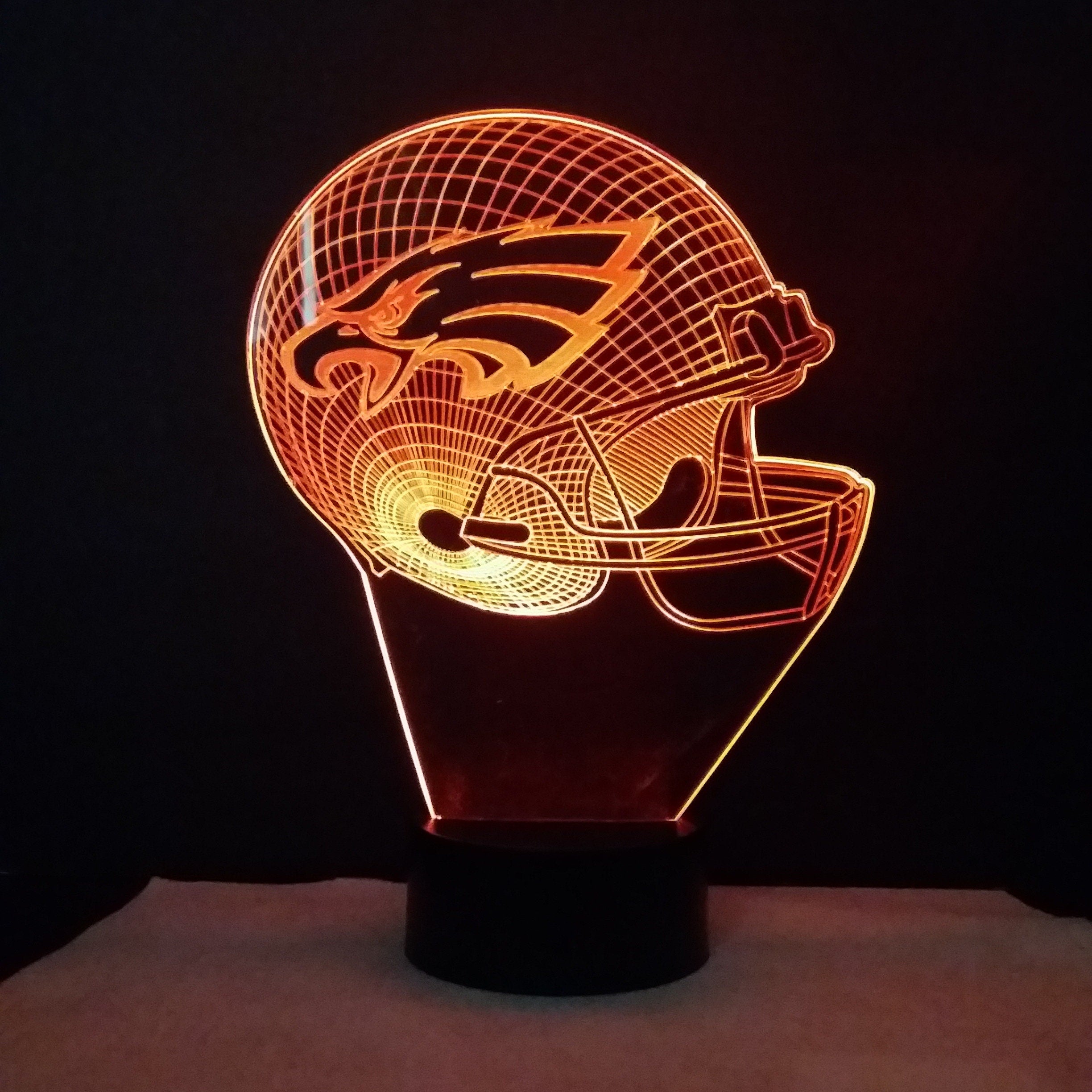 Awesome "Philadelphia Football Helmet" 3D LED Lamp (1221) - FREE SHIPPING!