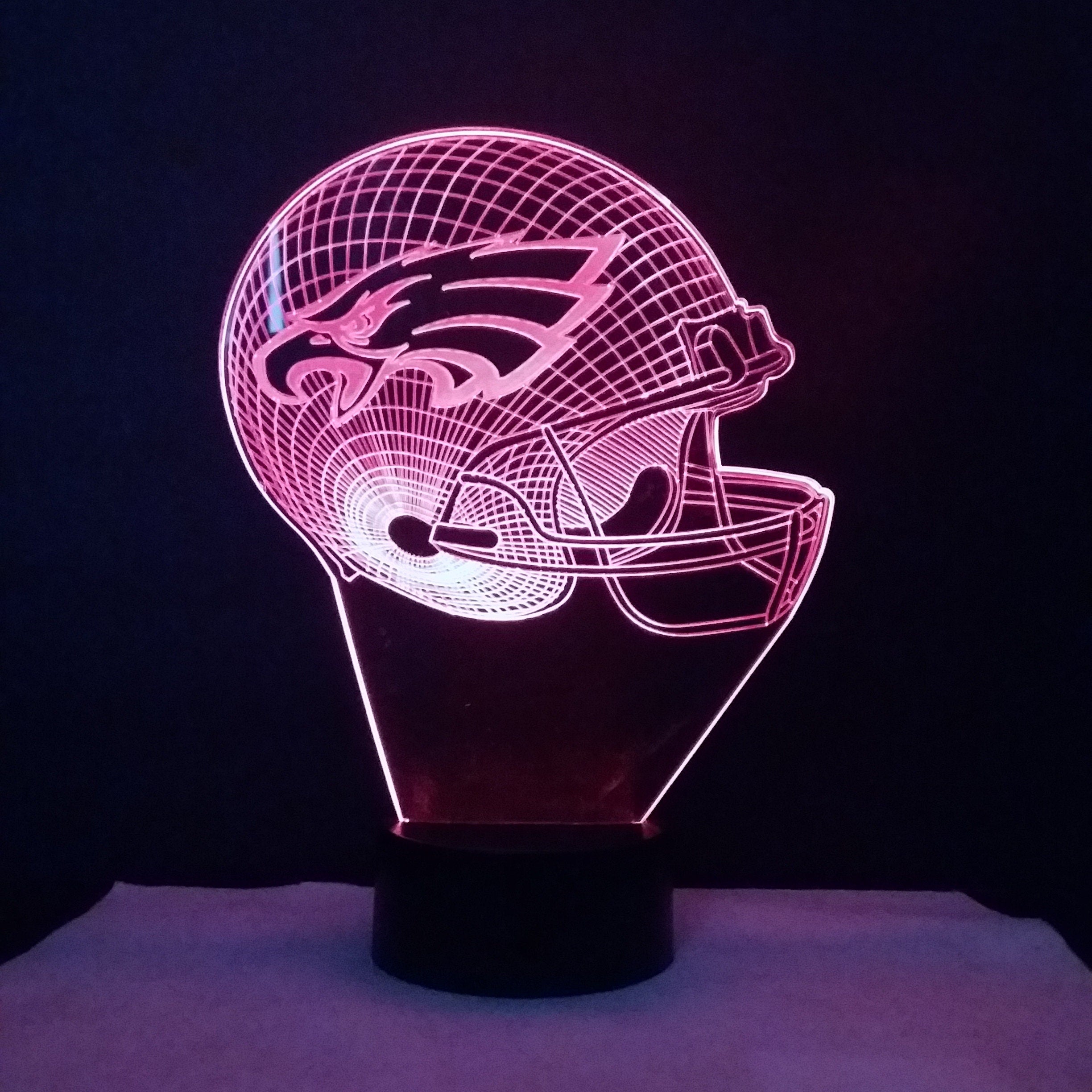 Awesome "Philadelphia Football Helmet" 3D LED Lamp (1221) - FREE SHIPPING!