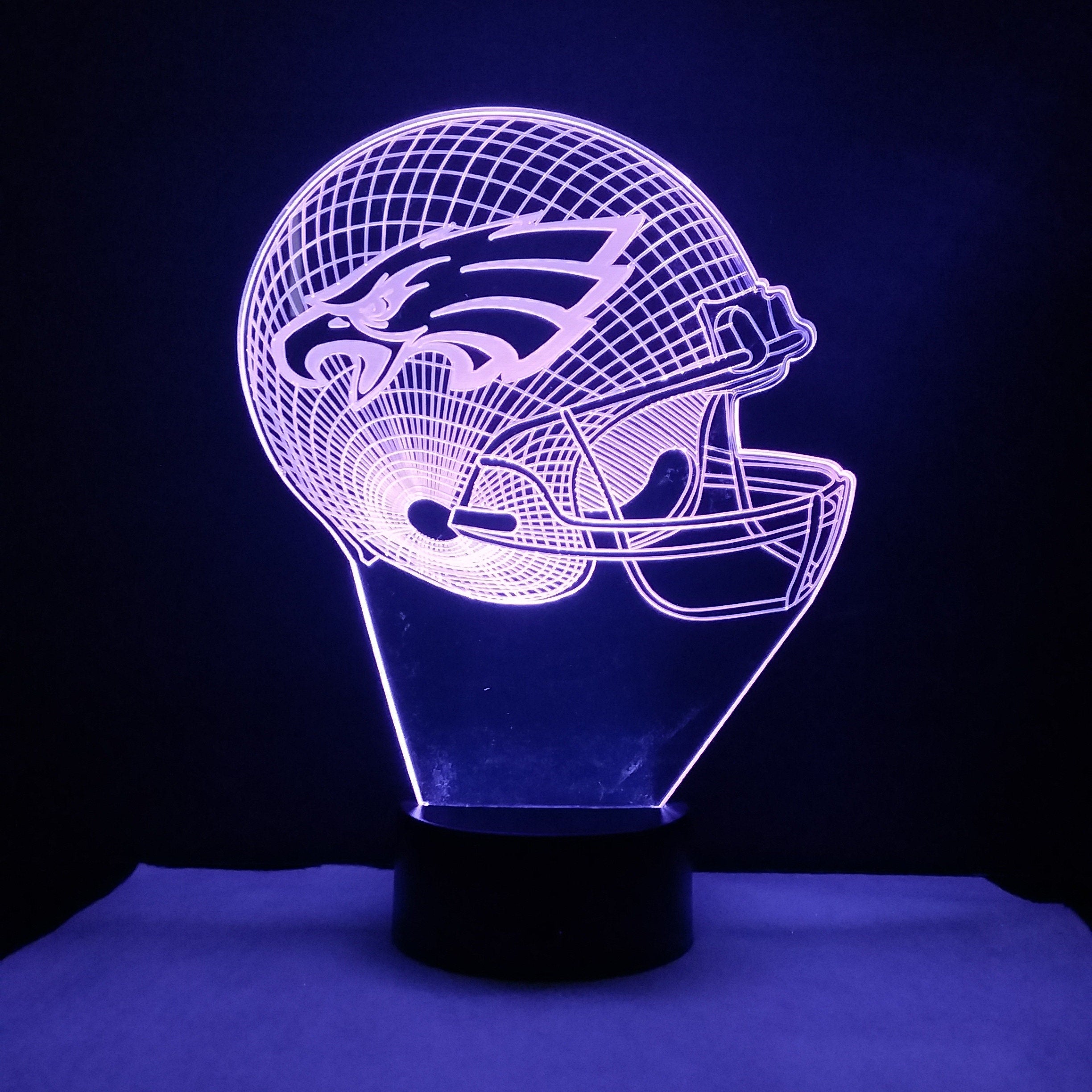 Awesome "Philadelphia Football Helmet" 3D LED Lamp (1221) - FREE SHIPPING!