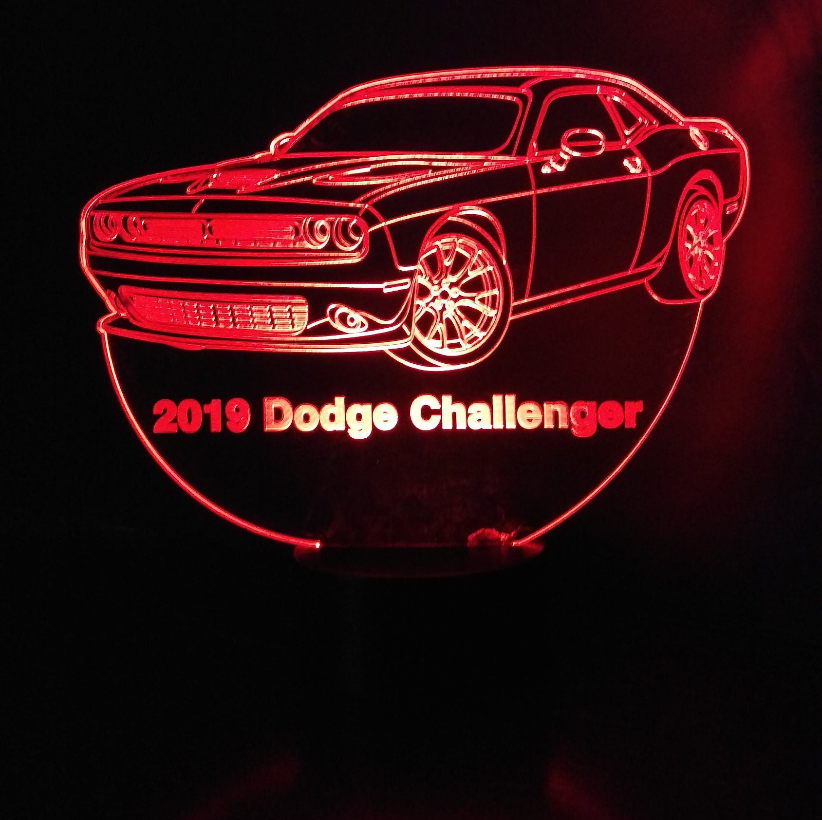 Awesome "Dodge Challenger" 3D LED Lamp (1208) - FREE Shipping!