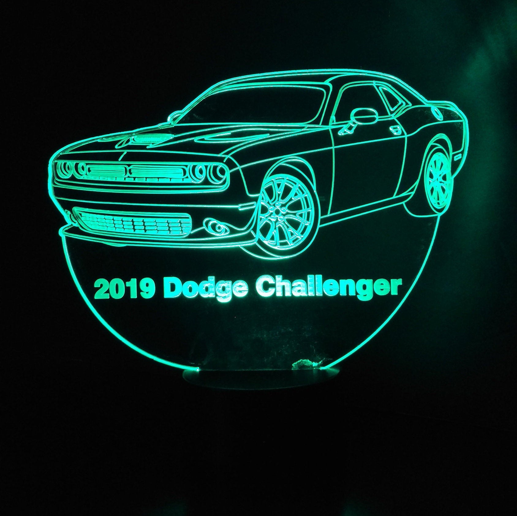 Awesome "Dodge Challenger" 3D LED Lamp (1208) - FREE Shipping!