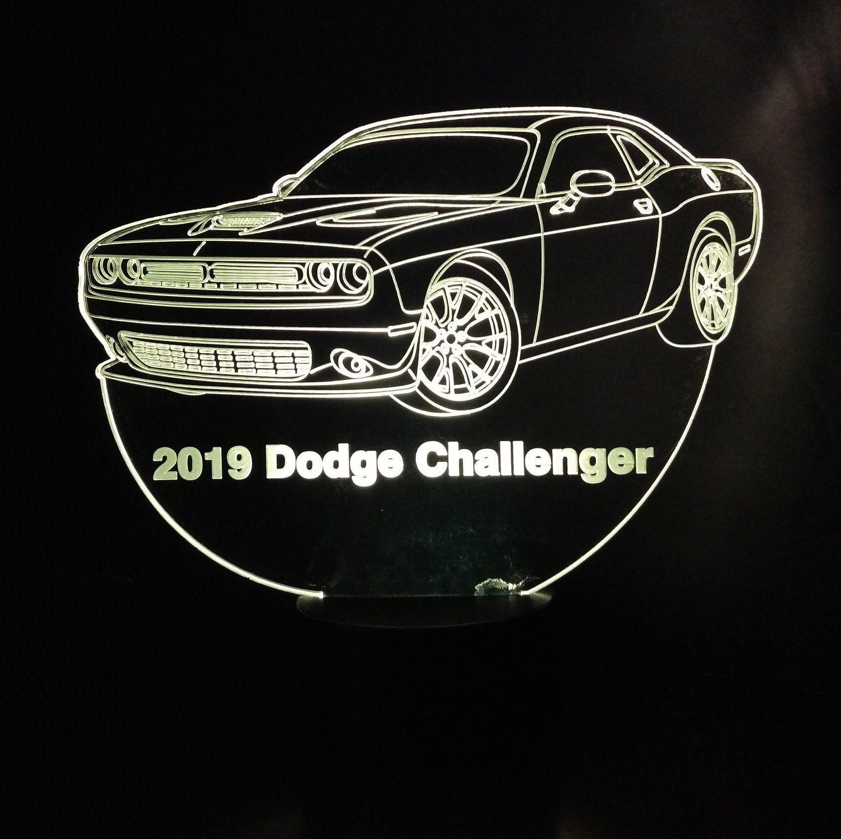 Awesome "Dodge Challenger" 3D LED Lamp (1208) - FREE Shipping!