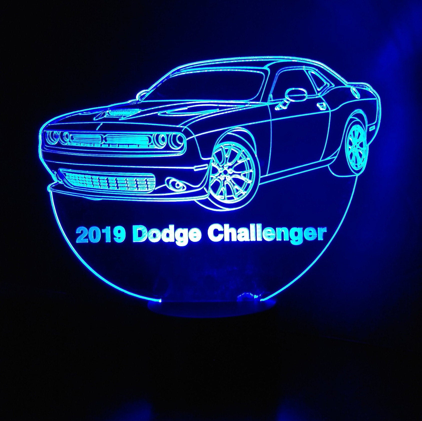 Awesome "Dodge Challenger" 3D LED Lamp (1208) - FREE Shipping!