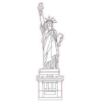 Awesome "Statue of Liberty" 3D LED Lamp (21380) - FREE SHIPPING!