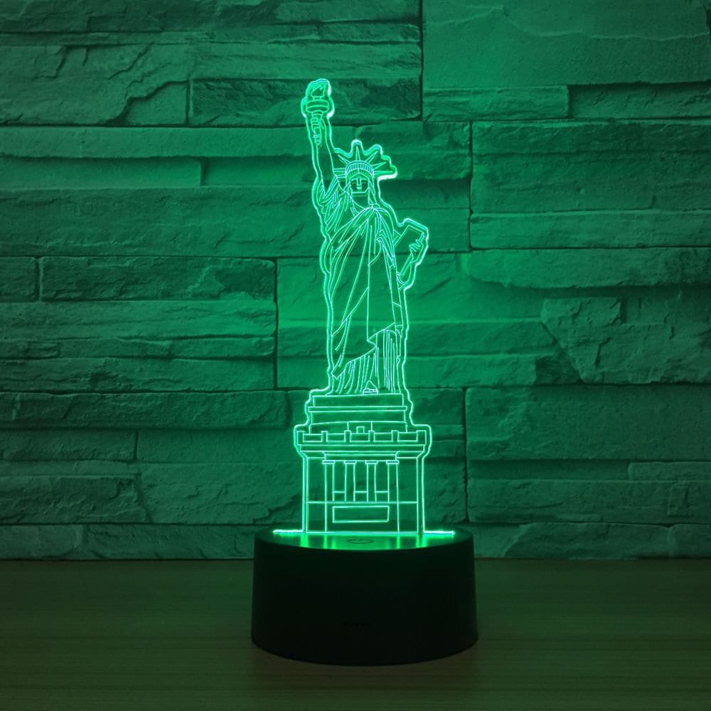 Awesome "Statue of Liberty" 3D LED Lamp (21380) - FREE SHIPPING!