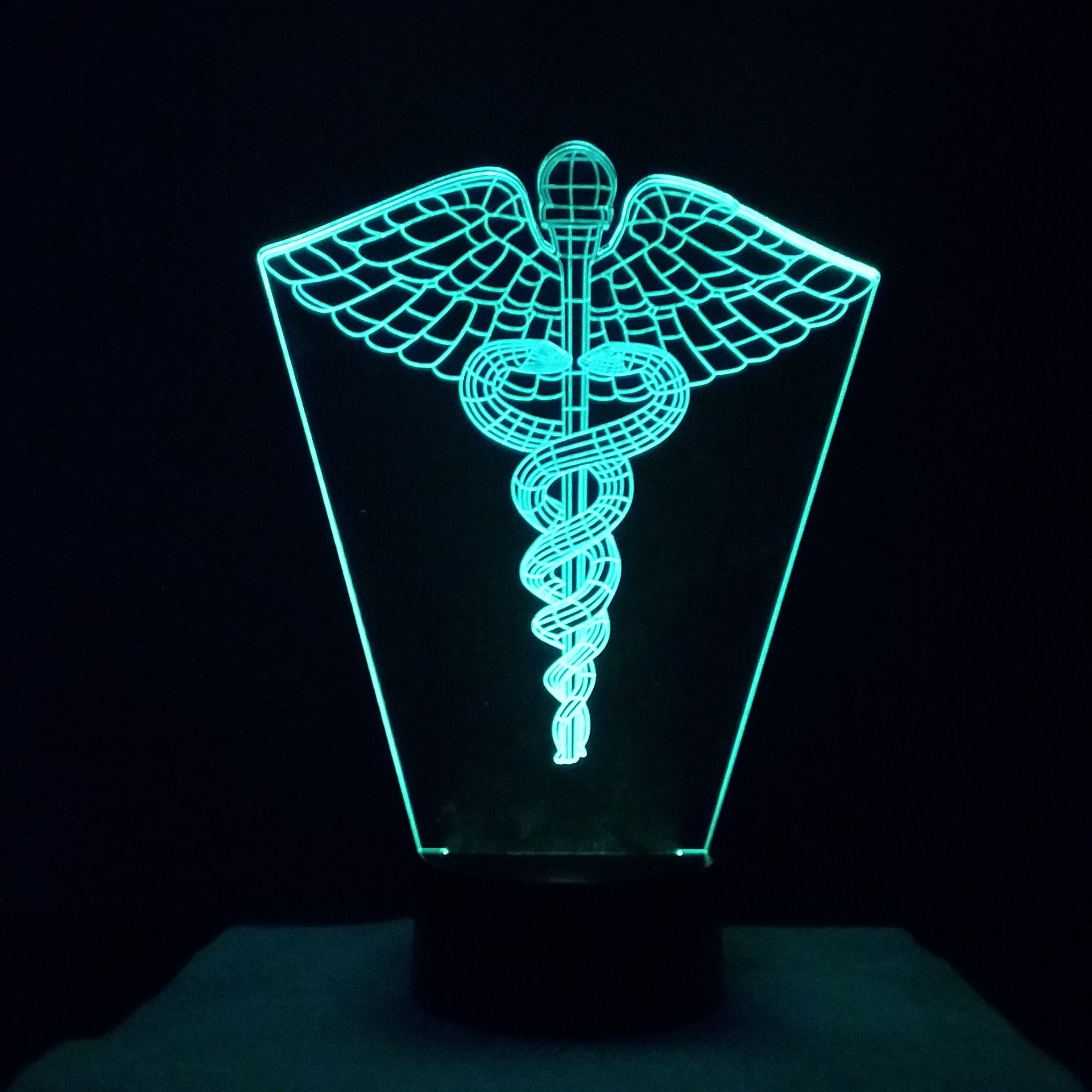 Awesome "Medical Symbol" 3D LED Lamp (21158) - FREE SHIPPING!