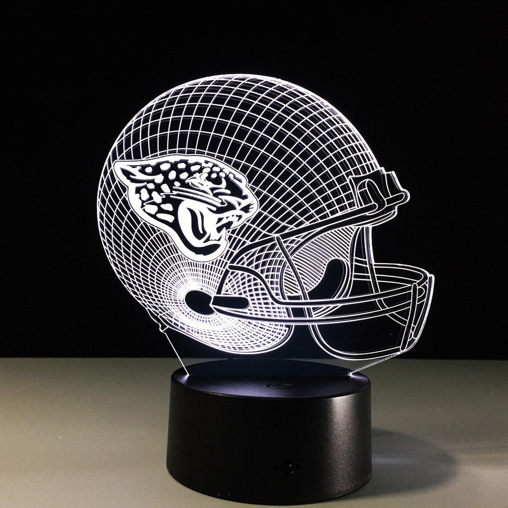 Awesome "Jacksonville Football Helmet" 3D LED Lamp (2552) - FREE SHIPPING!