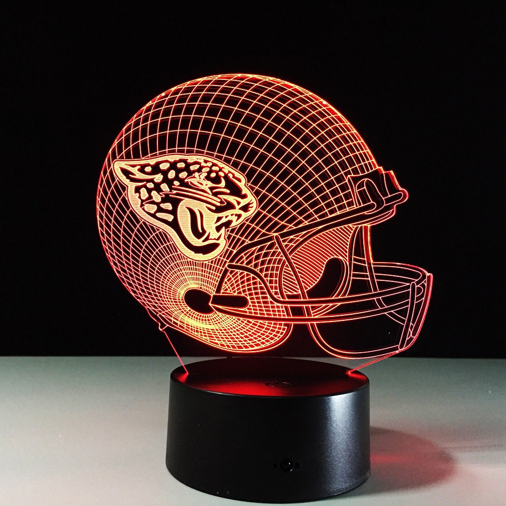 Awesome "Jacksonville Football Helmet" 3D LED Lamp (2552) - FREE SHIPPING!