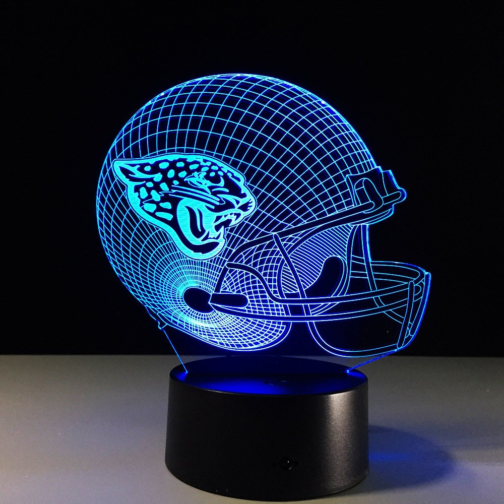 Awesome "Jacksonville Football Helmet" 3D LED Lamp (2552) - FREE SHIPPING!