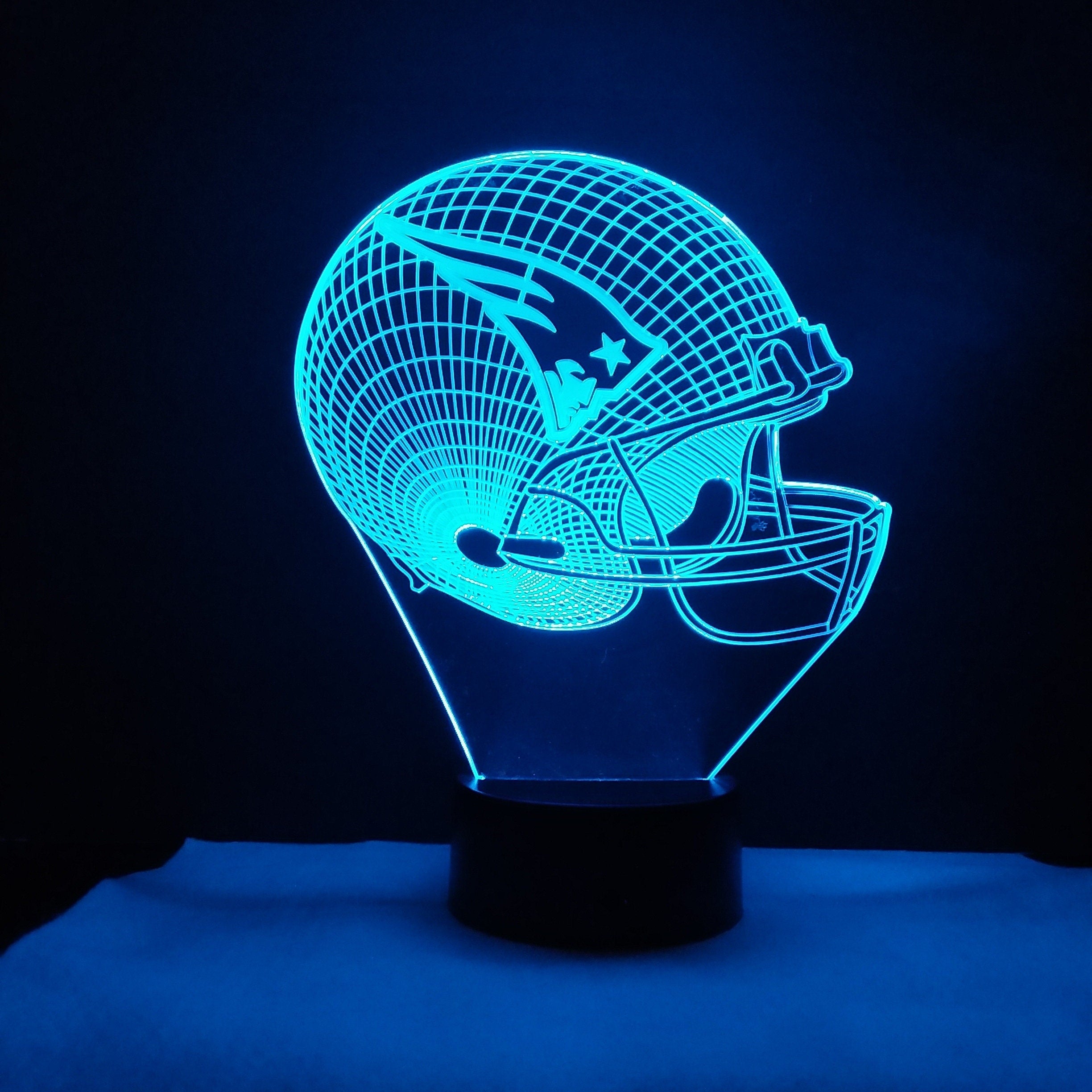 Awesome "New England Football Helmet" 3D LED Lamp (2425) - FREE SHIPPING!