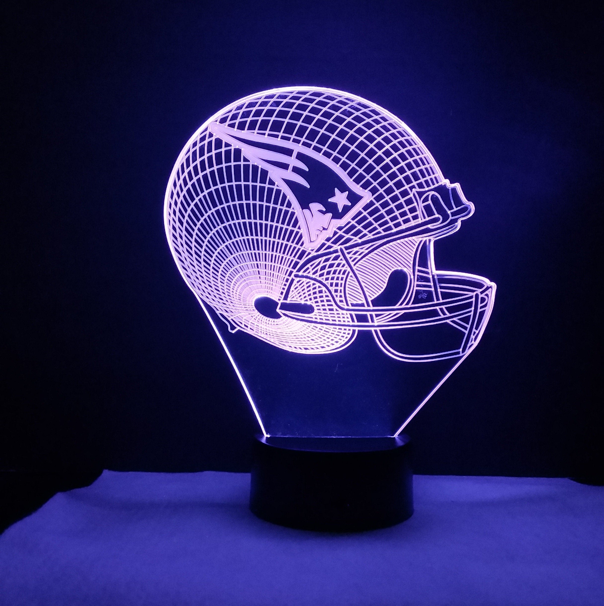 Awesome "New England Football Helmet" 3D LED Lamp (2425) - FREE SHIPPING!