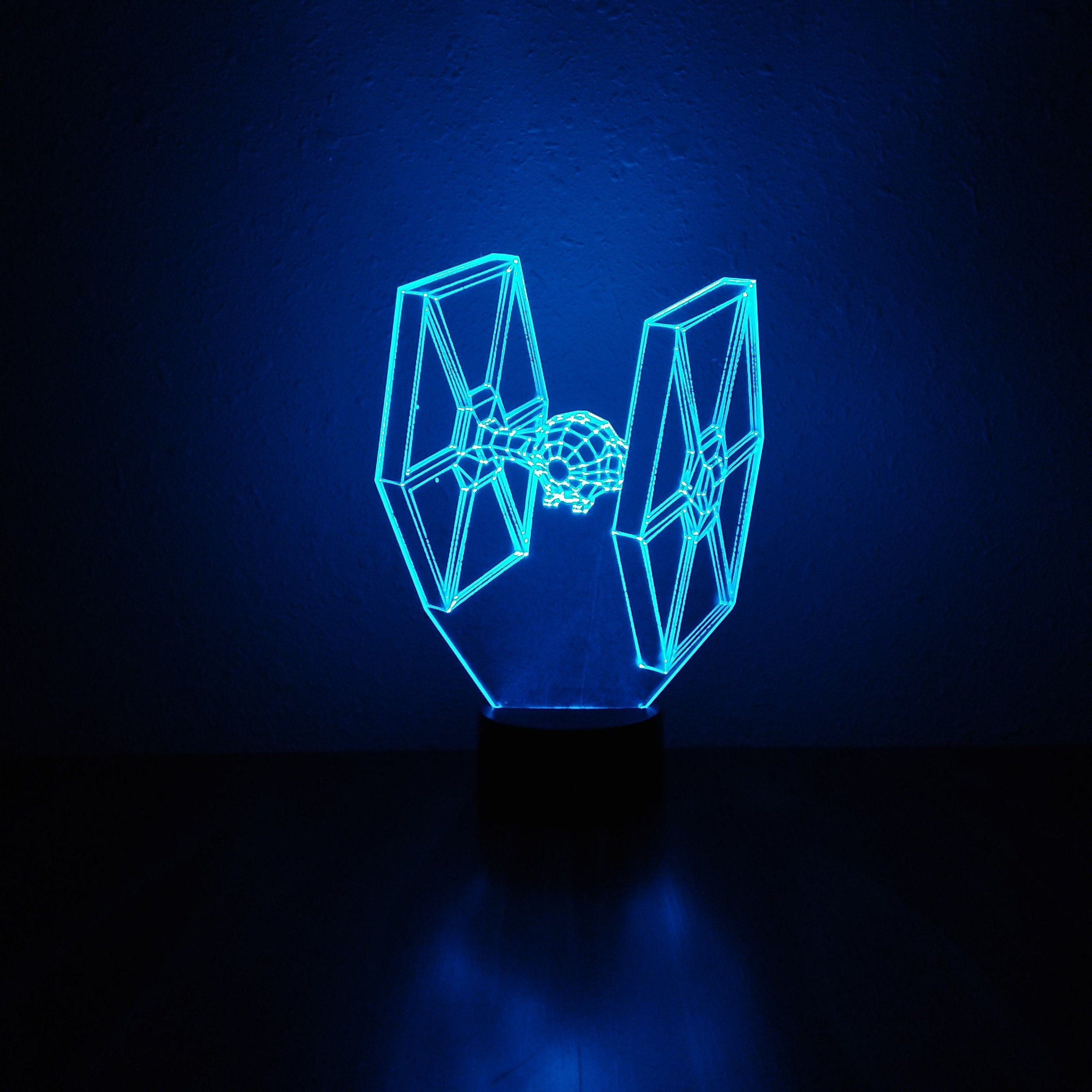 Awesome "Star Wars Tie Fighter" 3D LED Lamp (1247) - FREE Shipping!