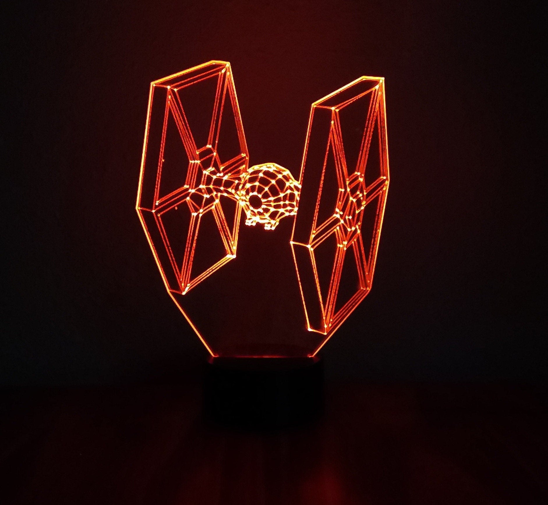 Awesome "Star Wars Tie Fighter" 3D LED Lamp (1247) - FREE Shipping!